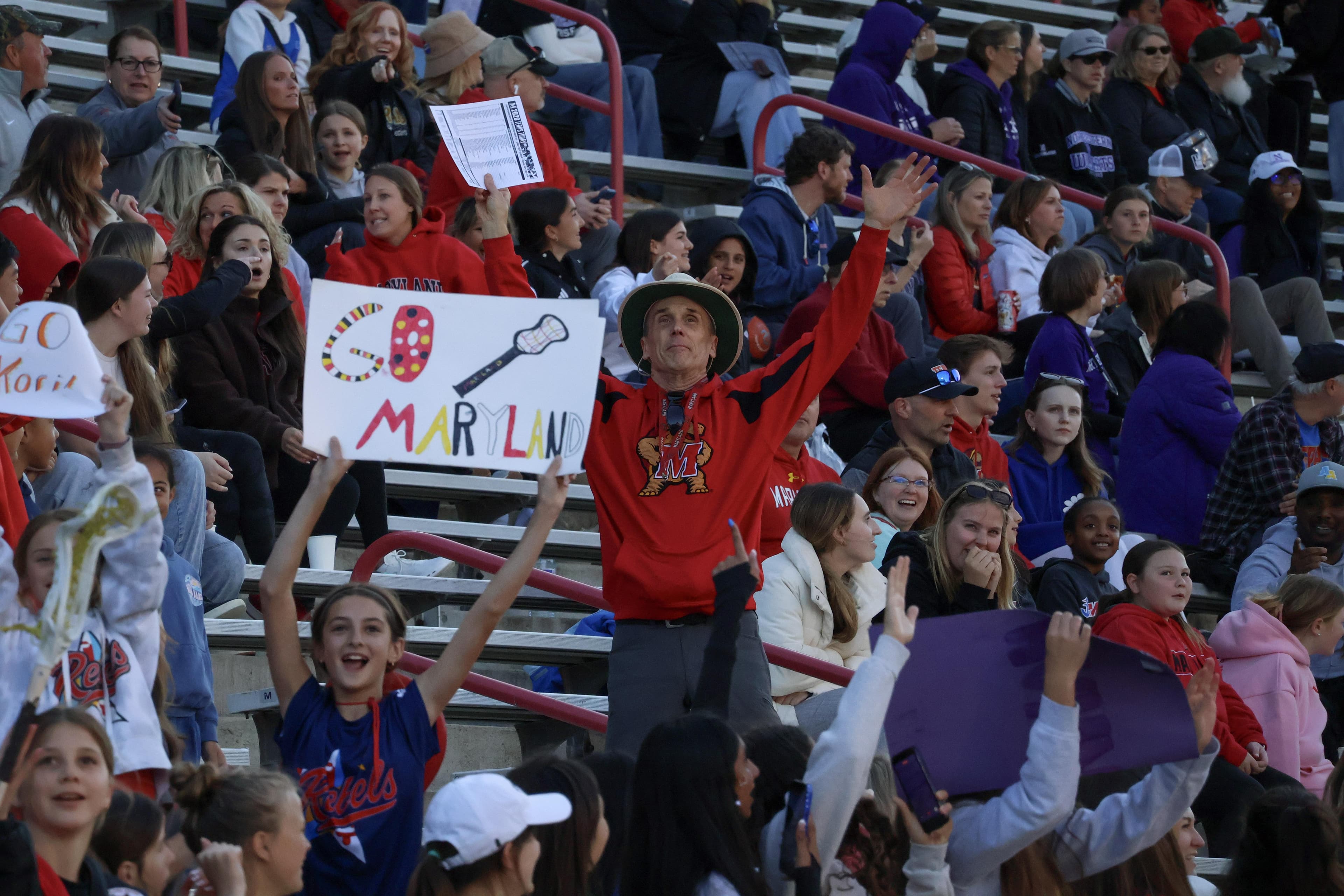 Fans at W-Lax vs. Northwestern