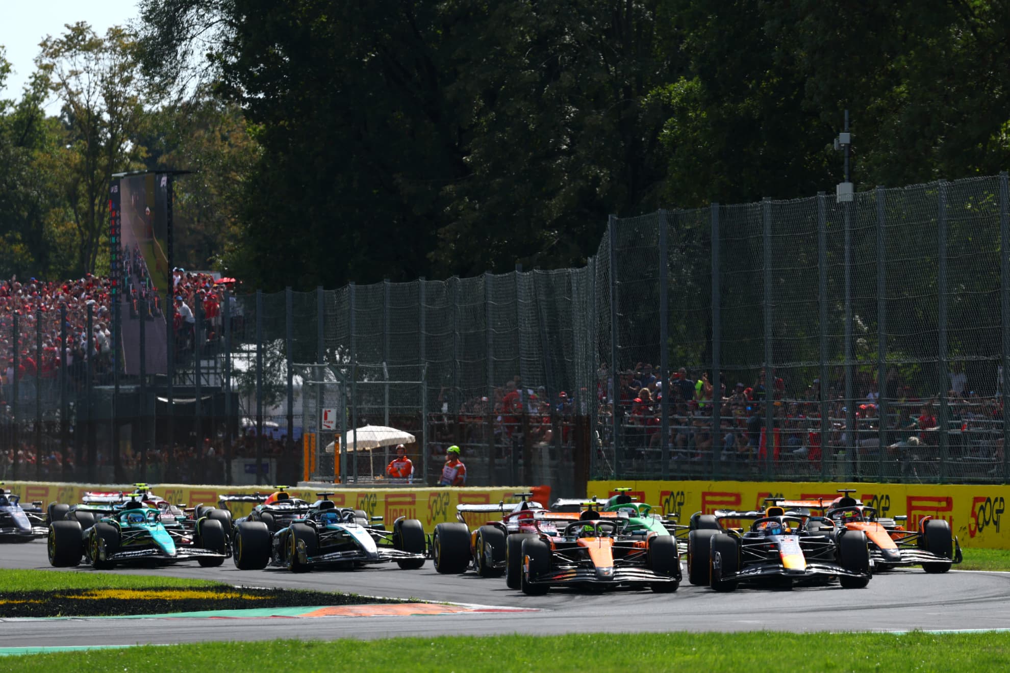 Salida de la F1 en Monza.