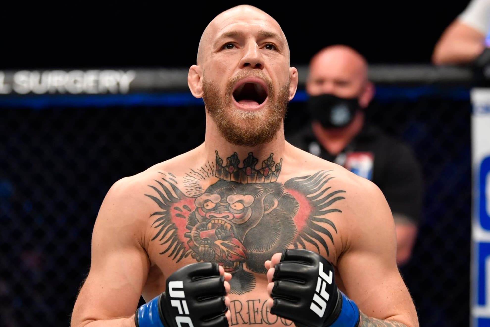 Conor McGregor, durante un combate en la UFC.