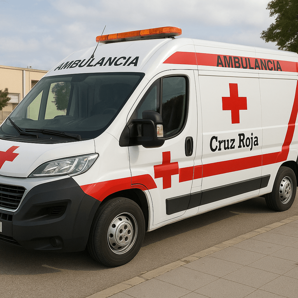 En la imagen, una ambulancia de la Cruz Roja.