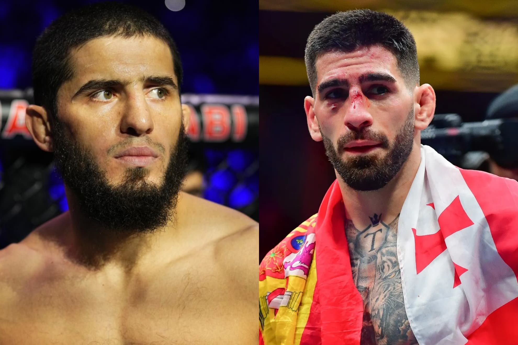 Topuria y Makhachev.