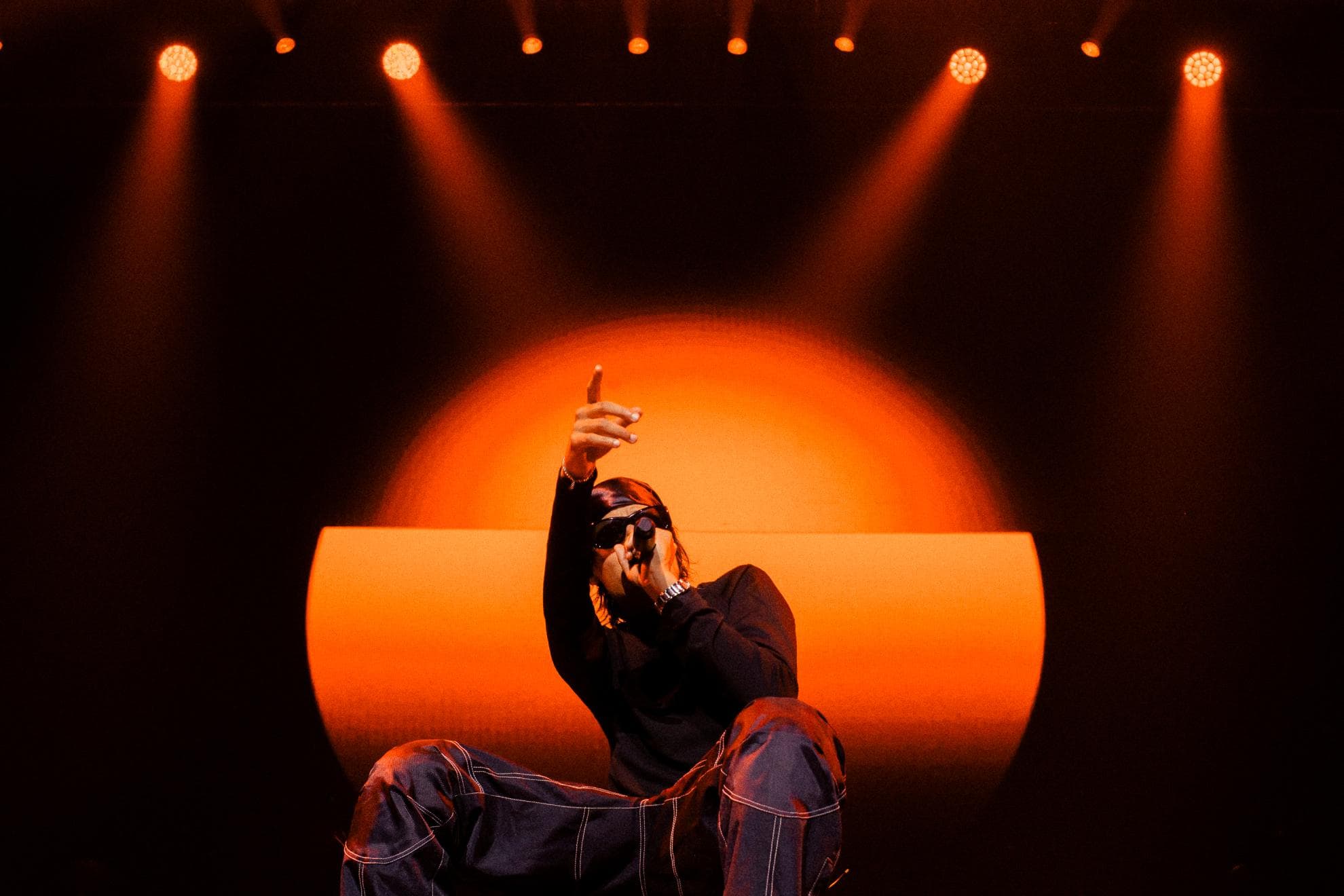 El artista venezolano Danny Ocean, durante un concierto.