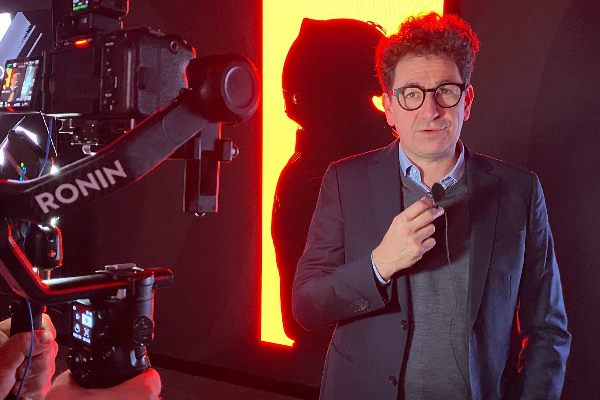 Mattia Binotto, atendiendo a MARCA en la presentación Audi One para la F1.
