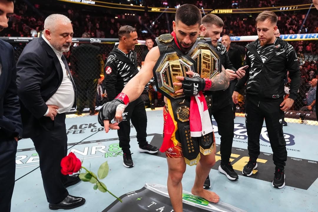 Ilia Topuria, doble campeón de la UFC.