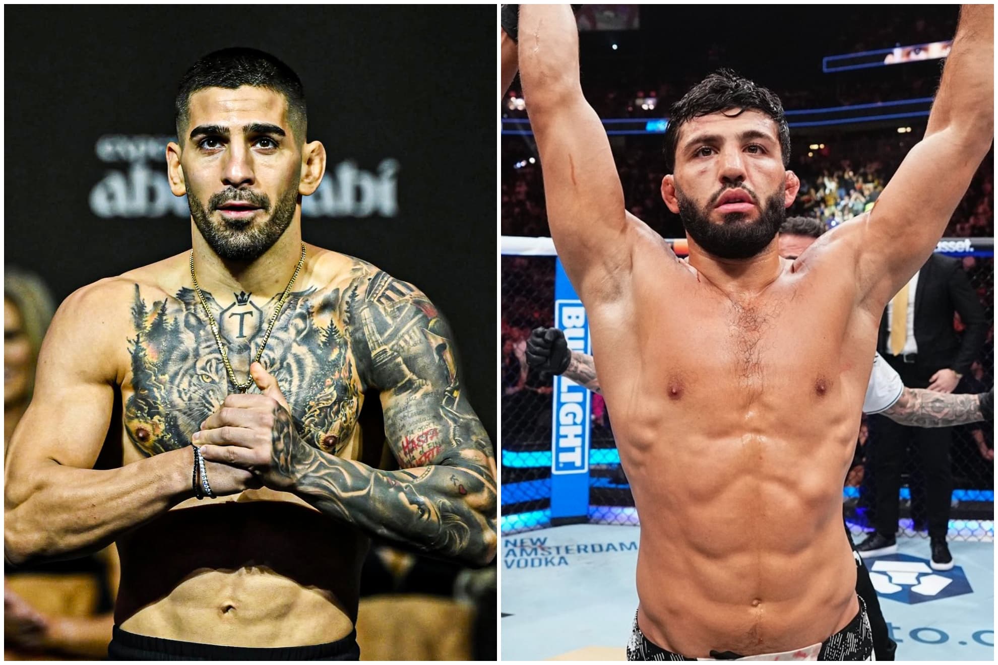 En el montaje, Ilia Topuria y Arman Tsarukyan.