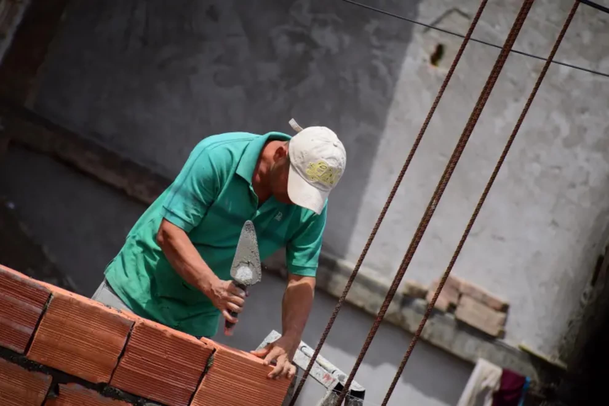 Un trabajador de la construcción.
