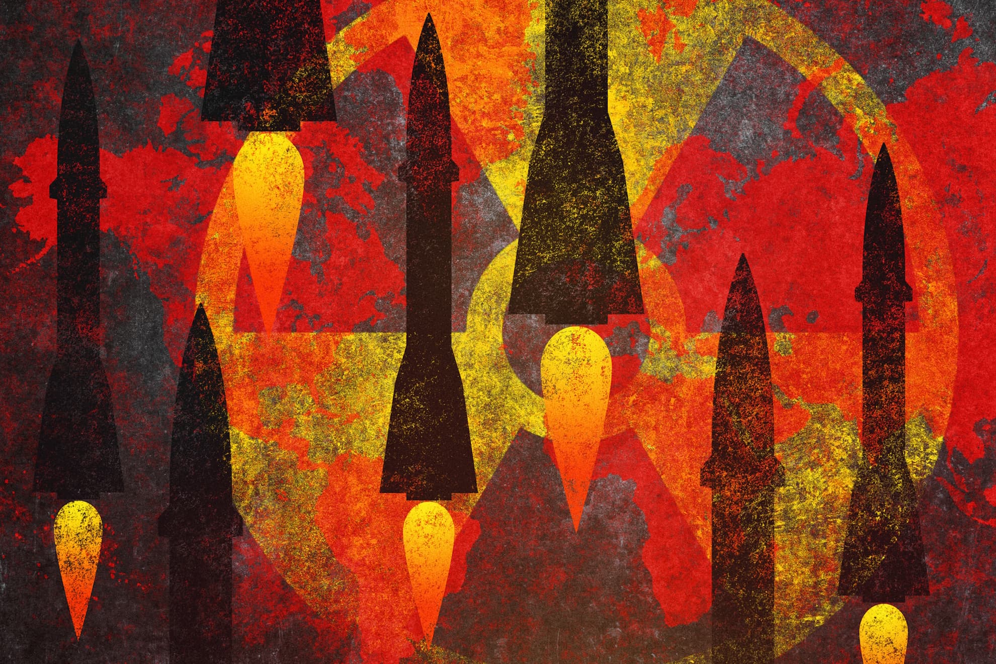 Ilustración sobre el armamento nuclear.