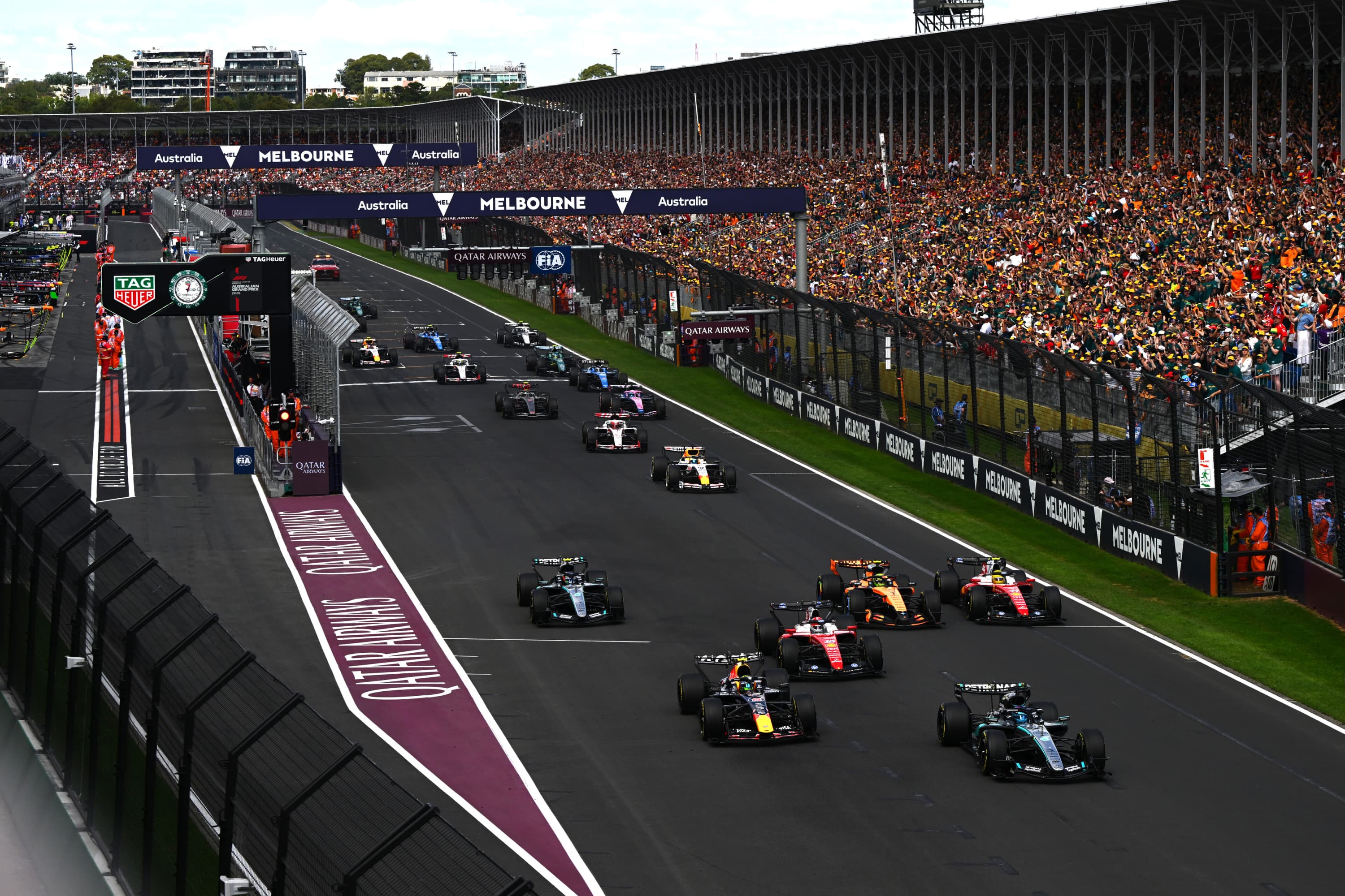 Salida del Gran Premio de Australia F1 2026