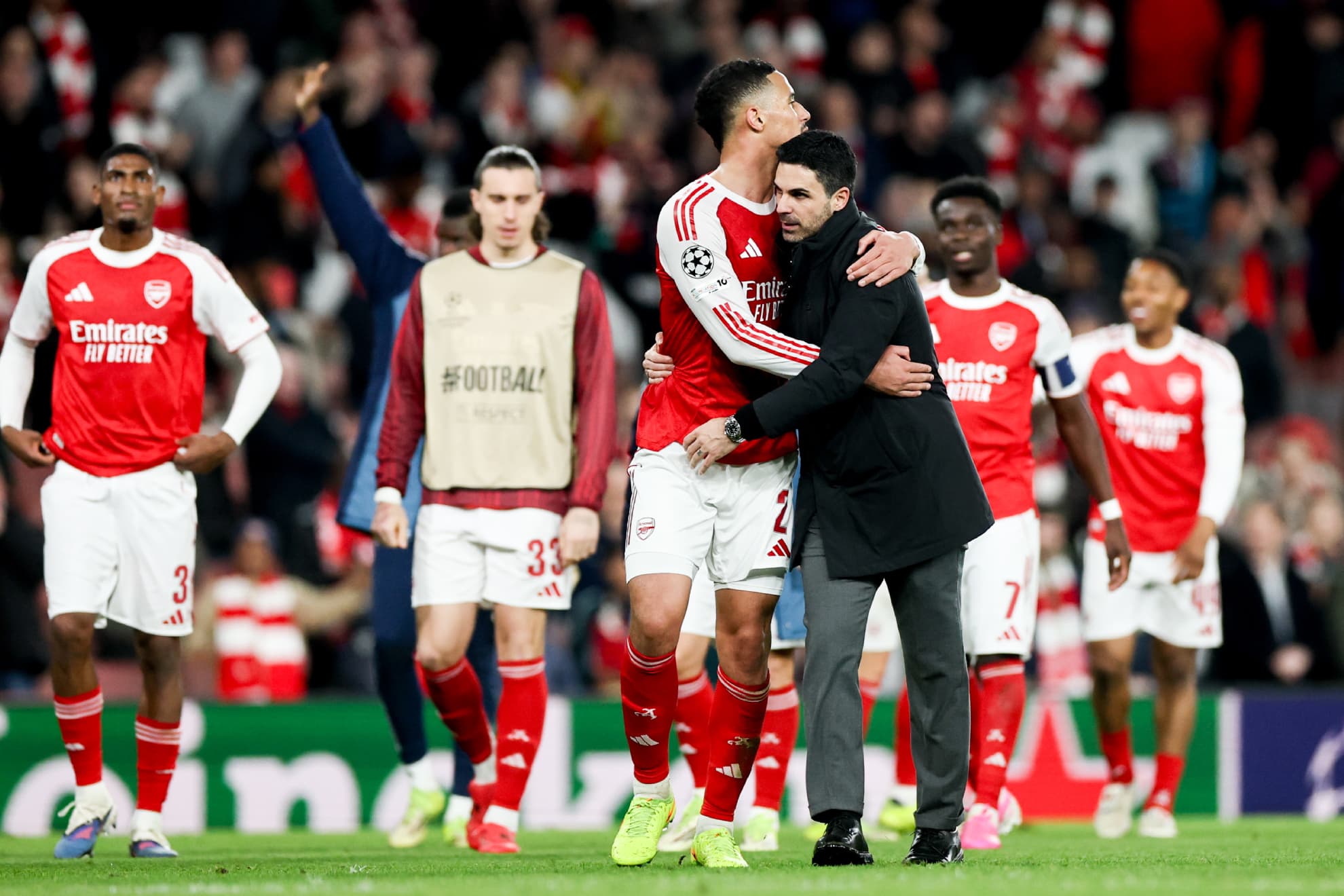 Arteta, tras un partido con el Arsenal