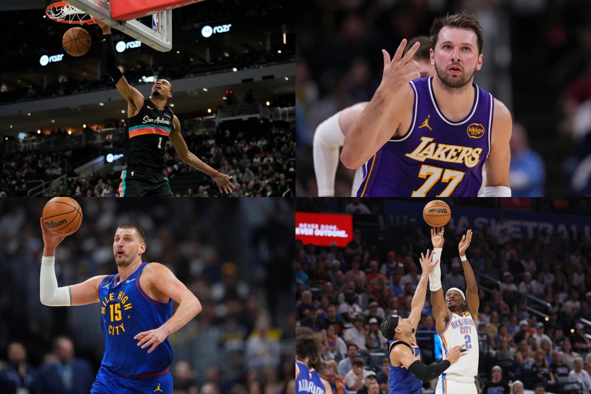 Wembanyama lidera la clasificación y tiene a Jokic, Shai y Doncic como perseguidores.