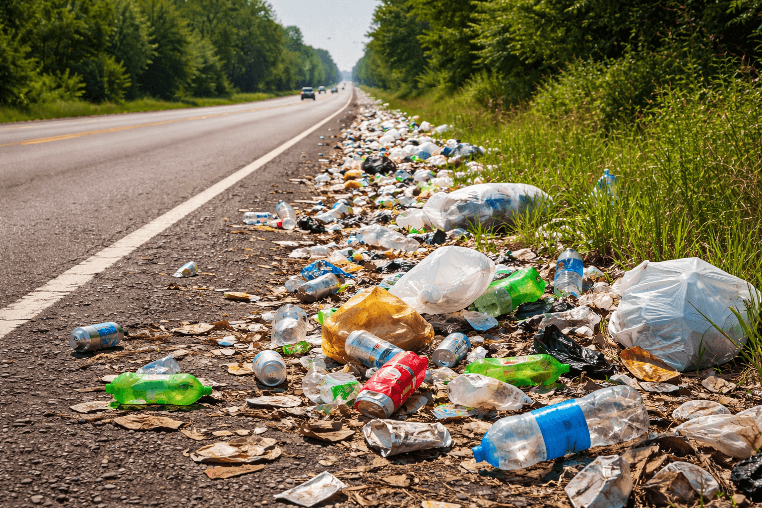 El Ministerio de Transportes ha desvelado la cantidad de basura que se recogen en las carreteras españolas