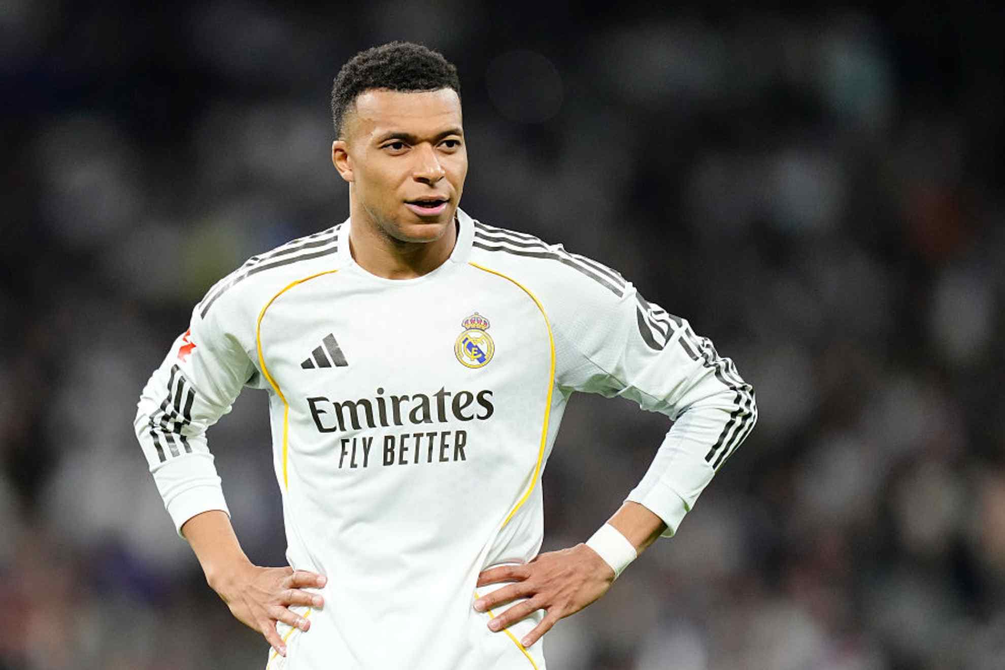 Mbappé, durante el último partido de Liga ante el Atlético de Madrid