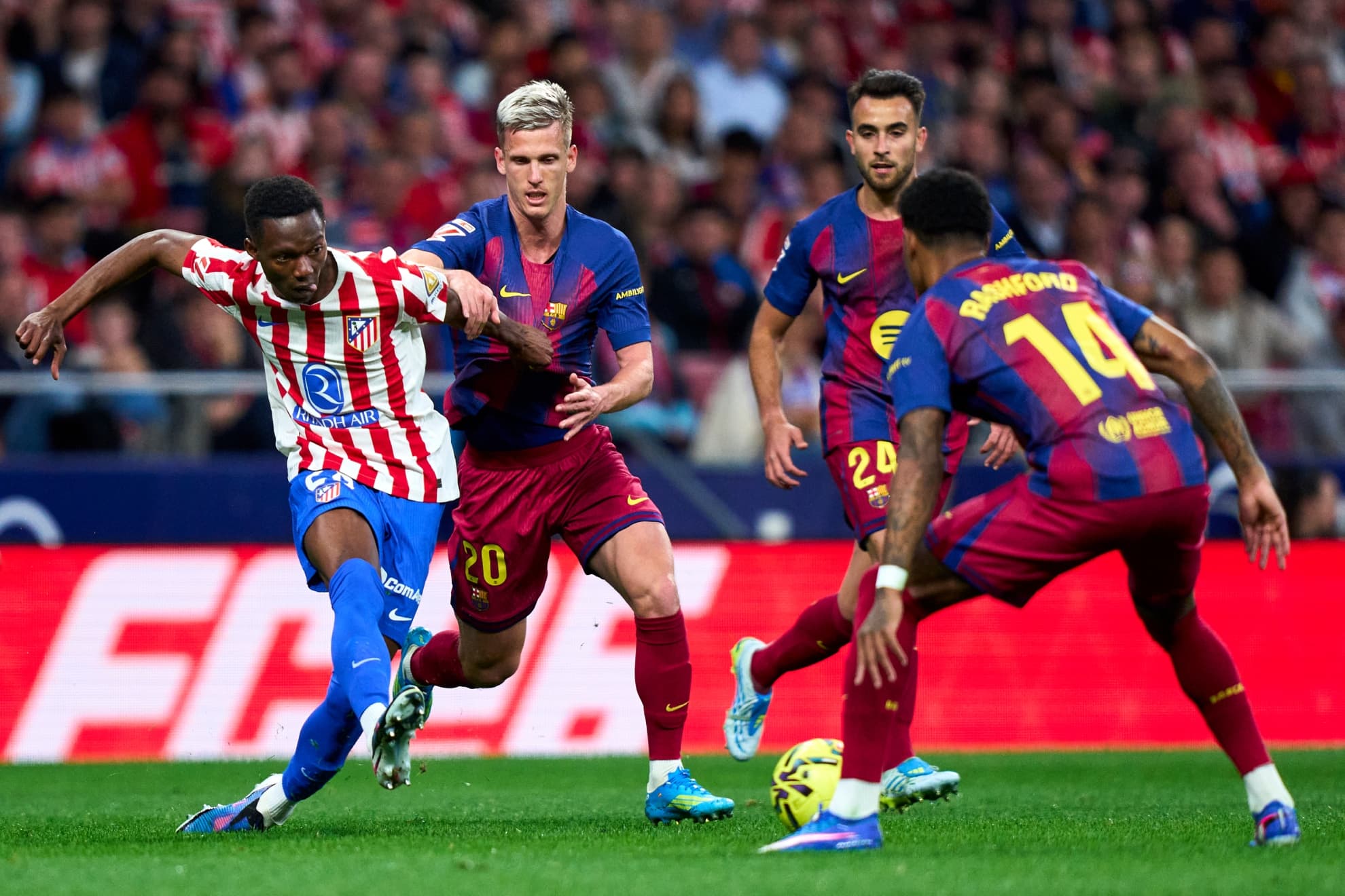 Taufik, durante el choque ante el Barcelona.