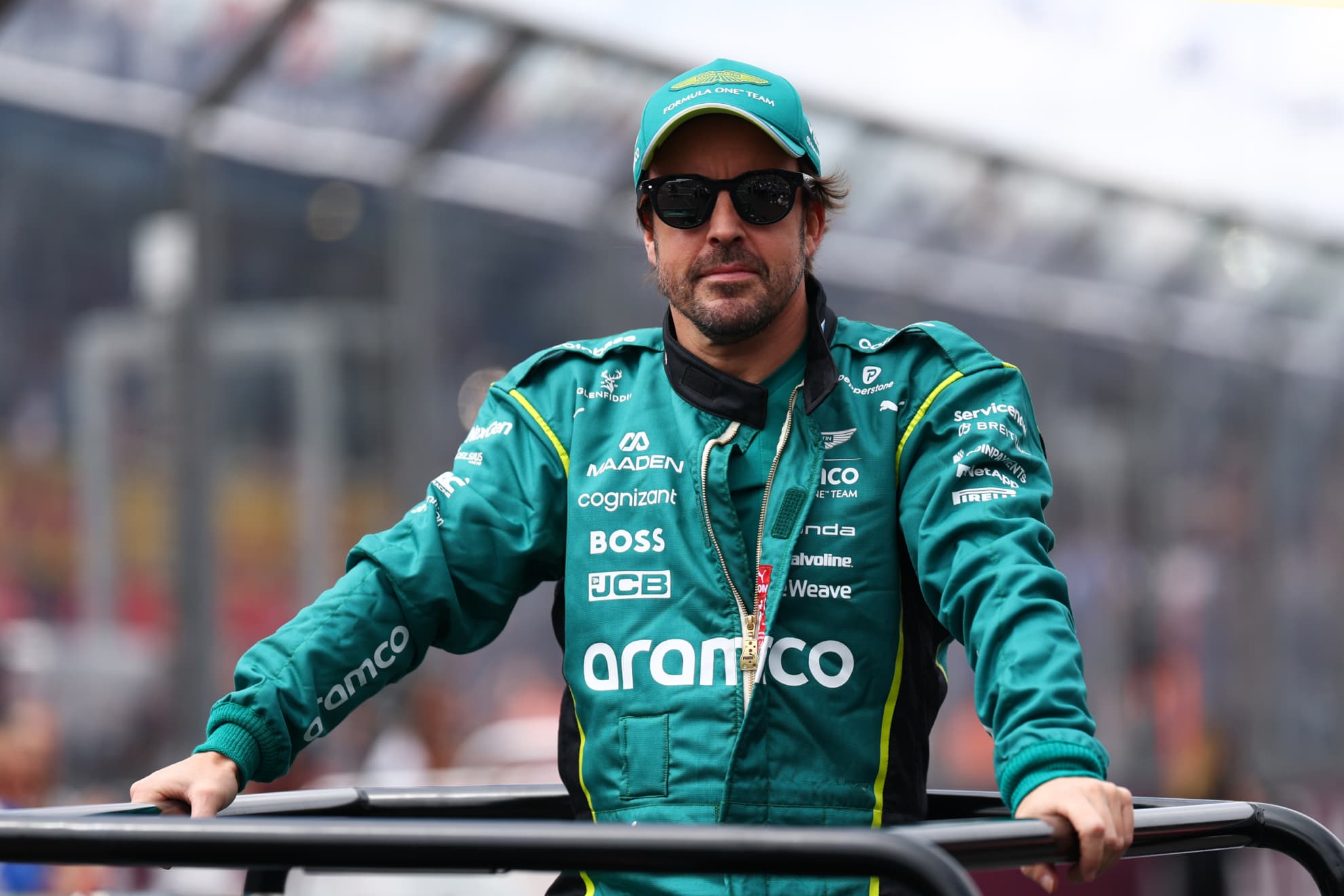 Fernando Alonso, durante un gran premio del curso 2026 de F1.