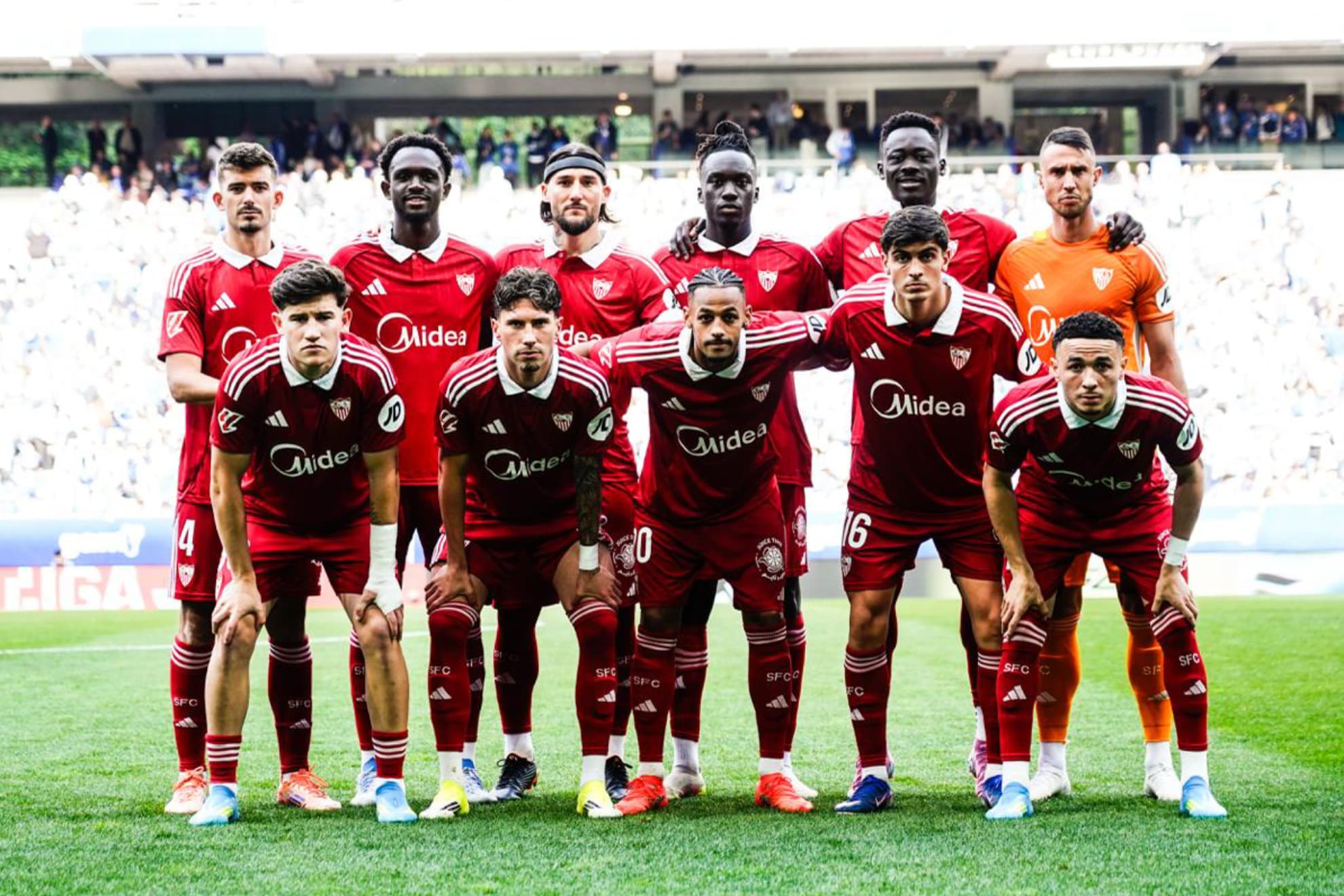 Once del Sevilla frente al Oviedo