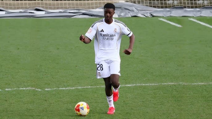 Cherif Fofana durante un partido en Valdebebas.