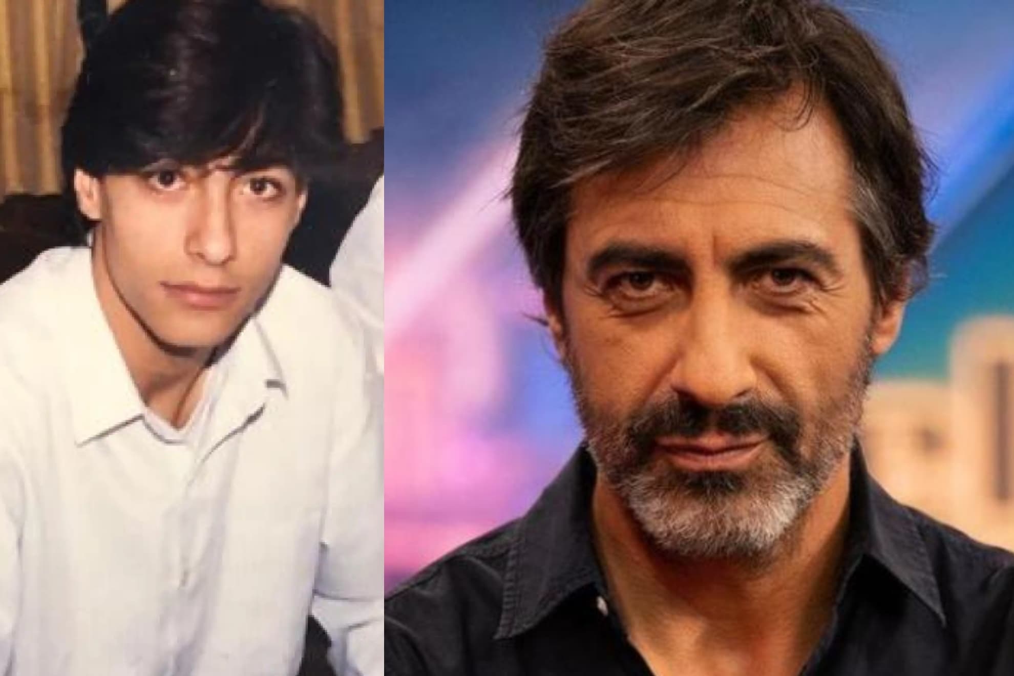 Juan del Val joven y en una imagen más actual.