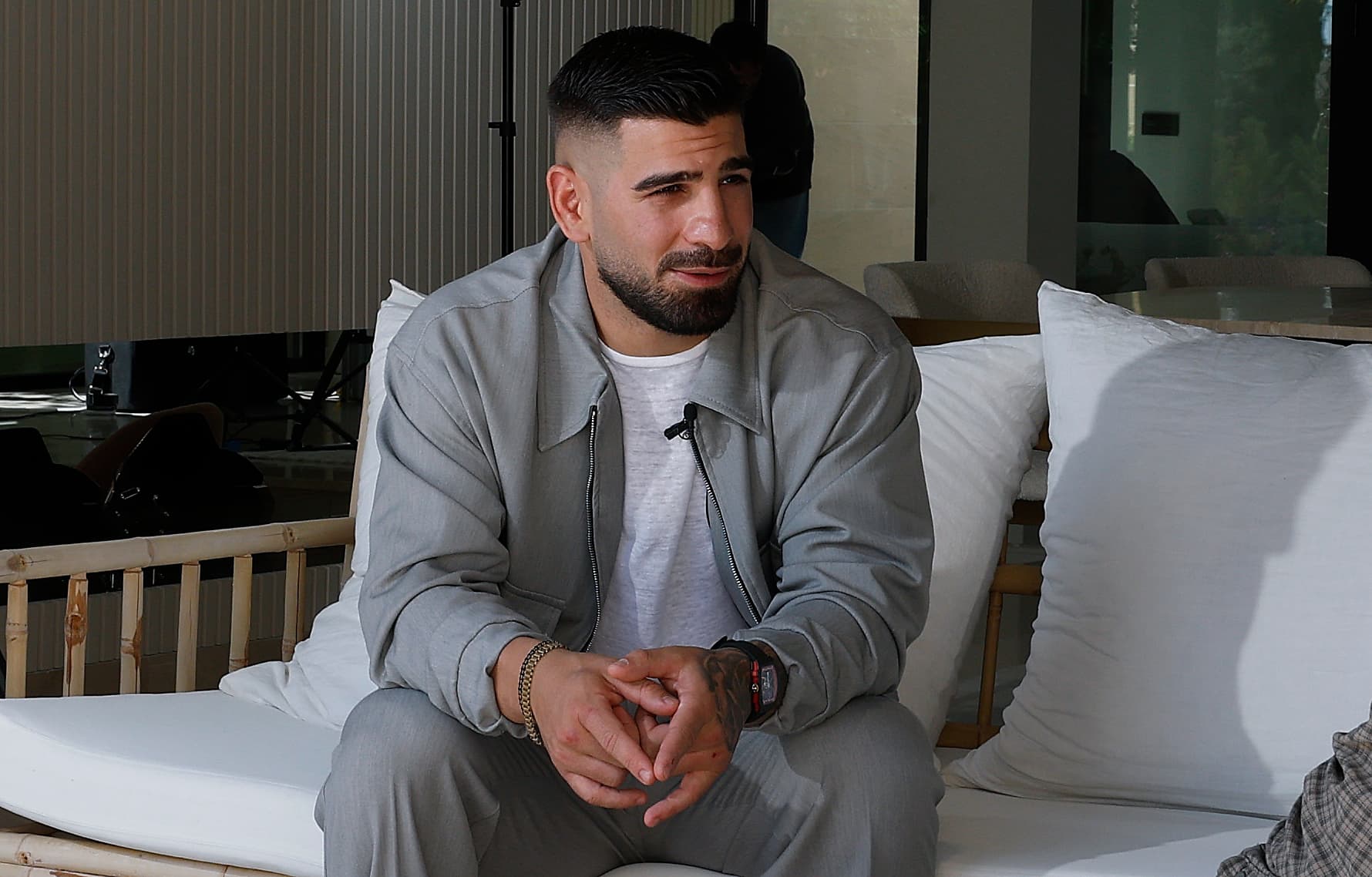 Ilia Topuria, durante su entrevista con MARCA.