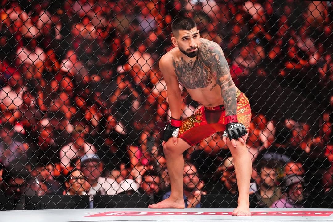 Ilia Topuria, antes de un combate.