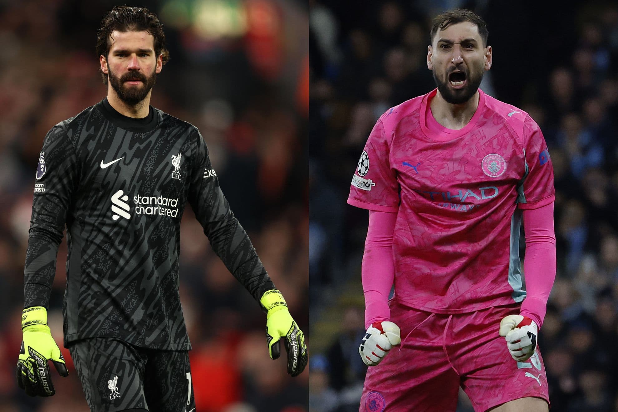 Alisson y Donnarumma