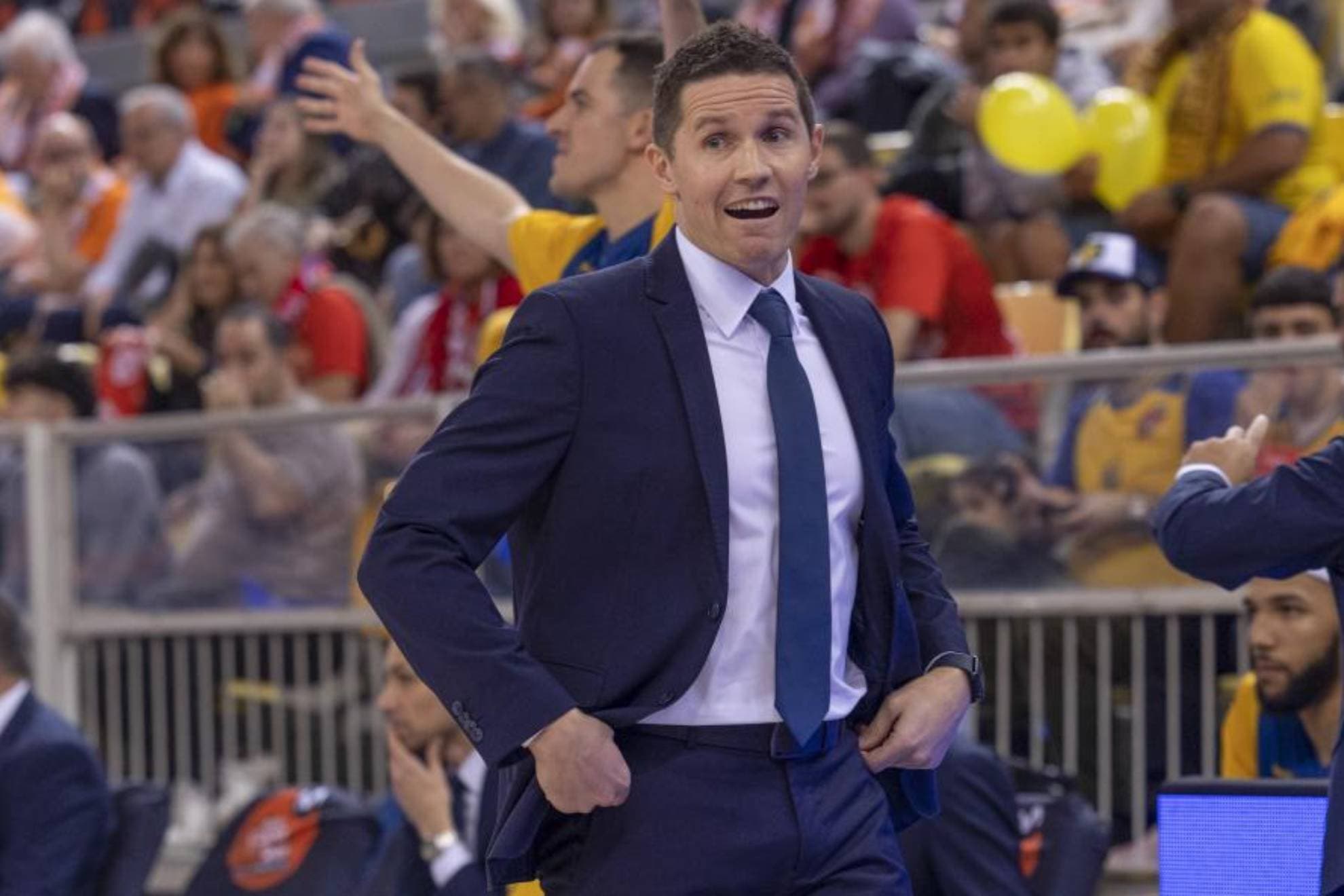 Jaka Lakovic, en el último partido como entrenador del Dreamland GC.