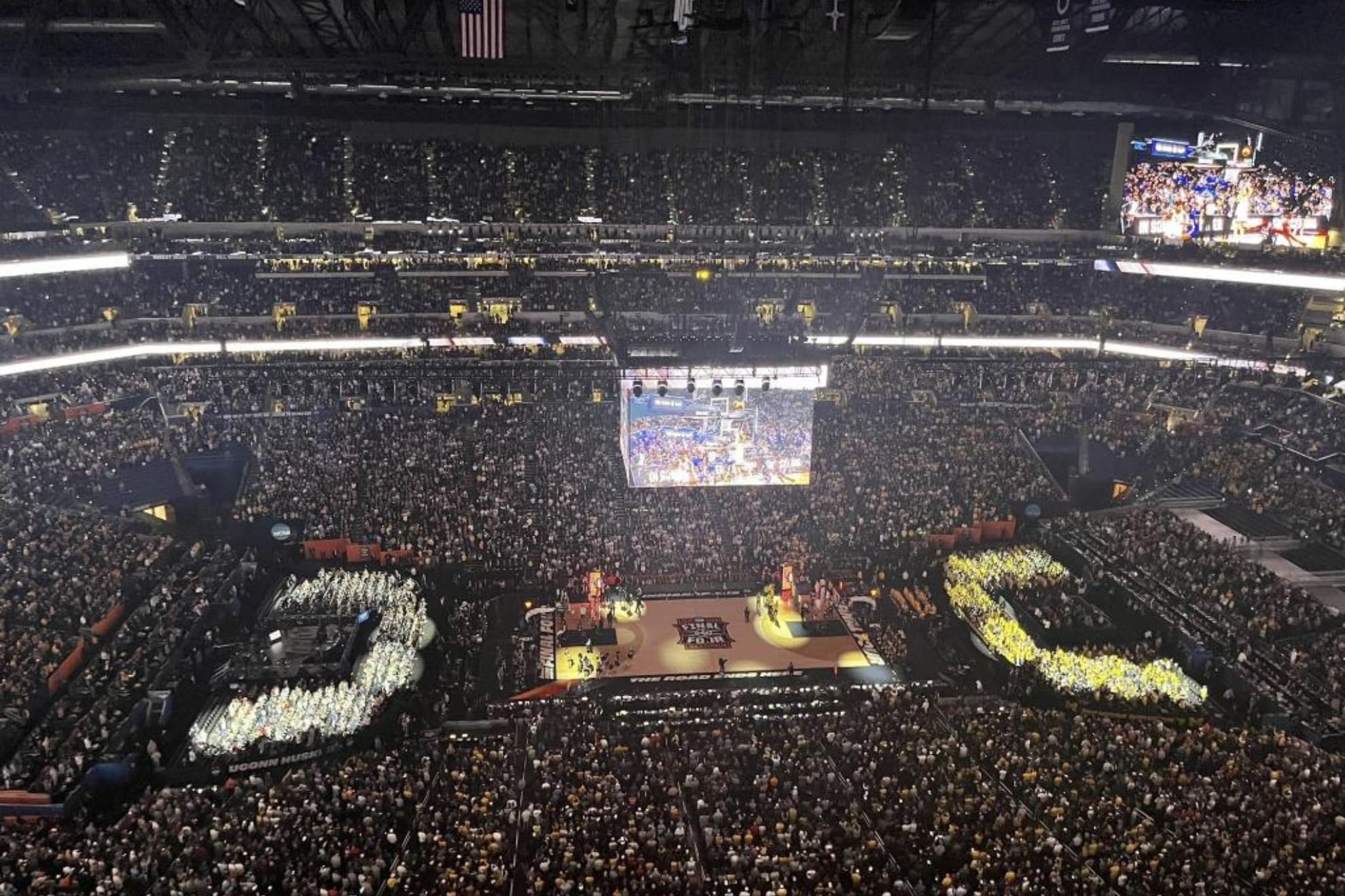 El estadio Lucas Oil, donde se jugó la final de la NCAA