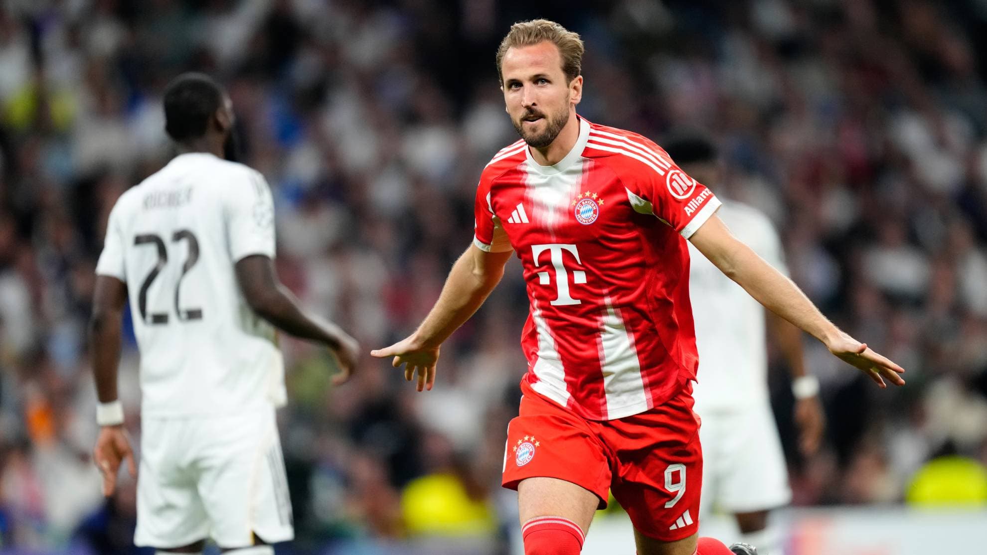  Harry Kane celebra el gol que marcó en el Bernabéu la pasada semana.