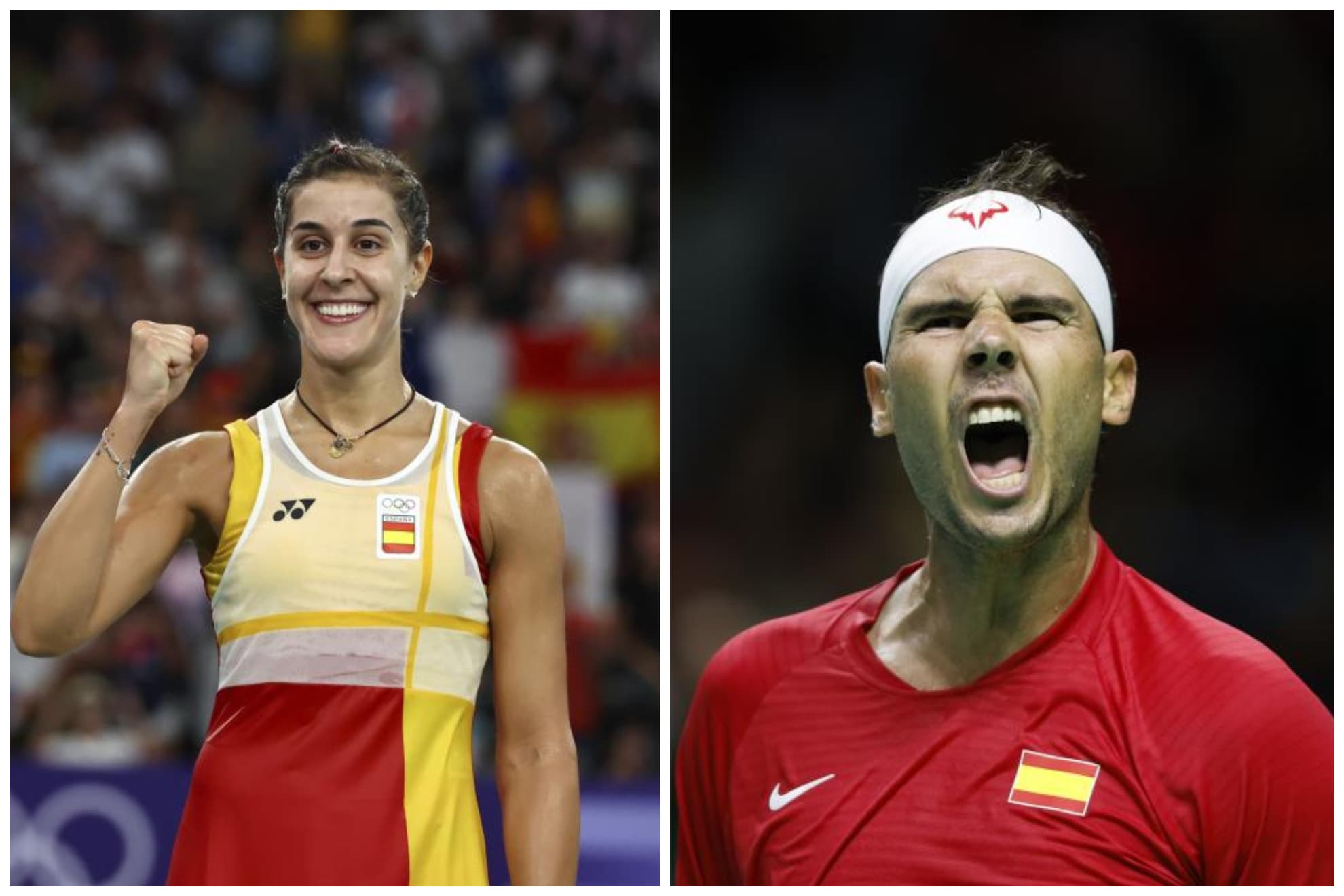 Carolina Marín y Rafa Nadal.