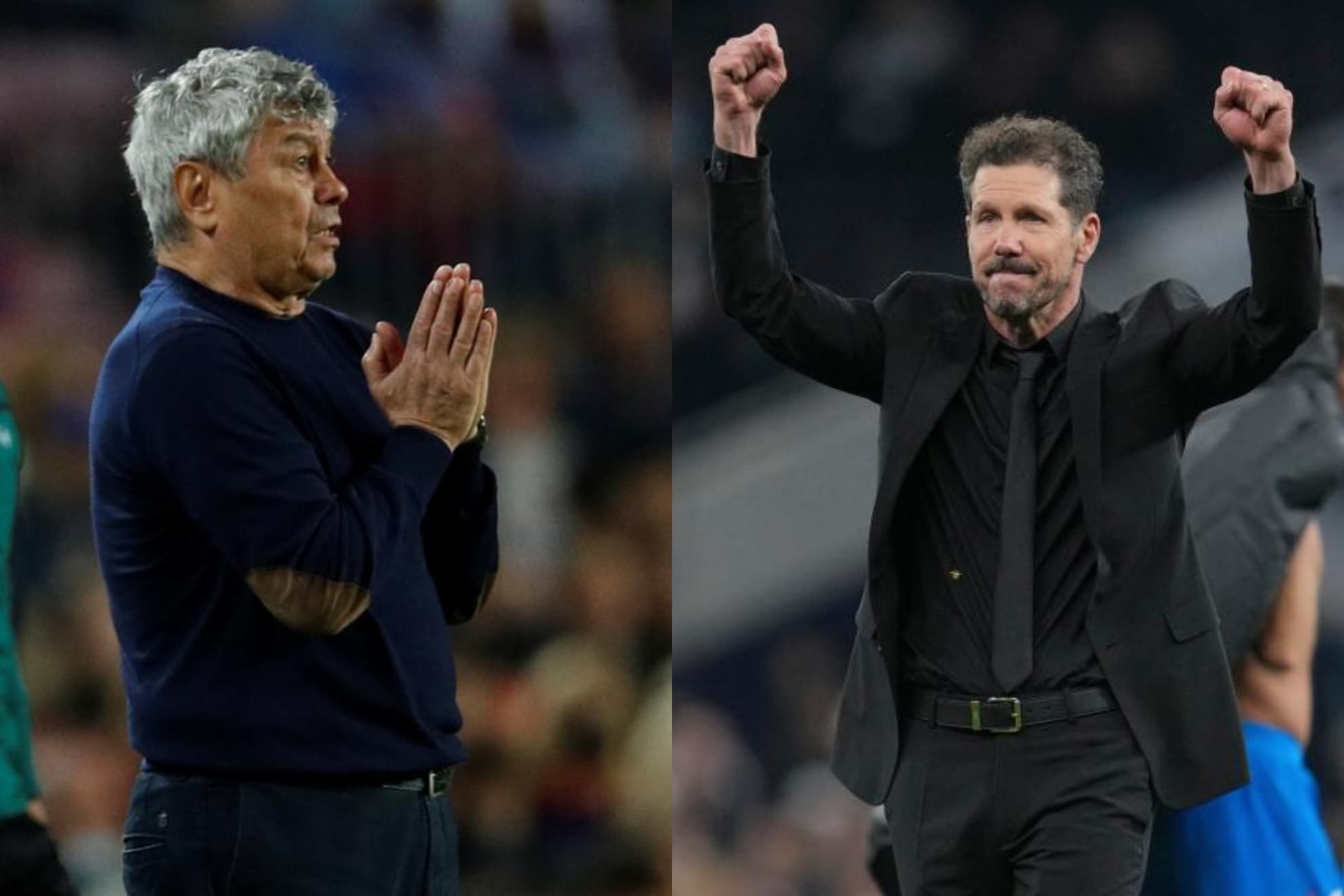 Mircea Lucescu y Diego Pablo Simeone.