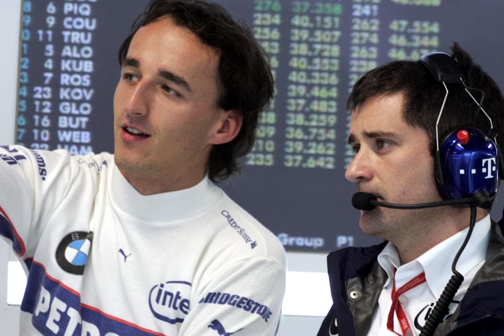 Kubica y Cuquerella, en su etapa en BMW Sauber.