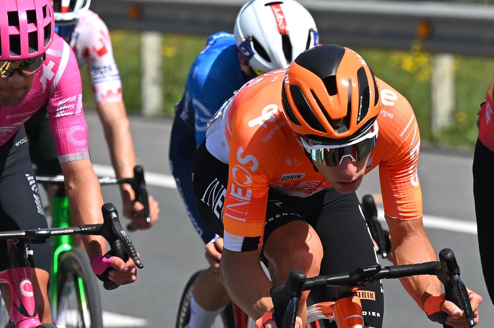 El francés Laurence, en un momento de la etapa.