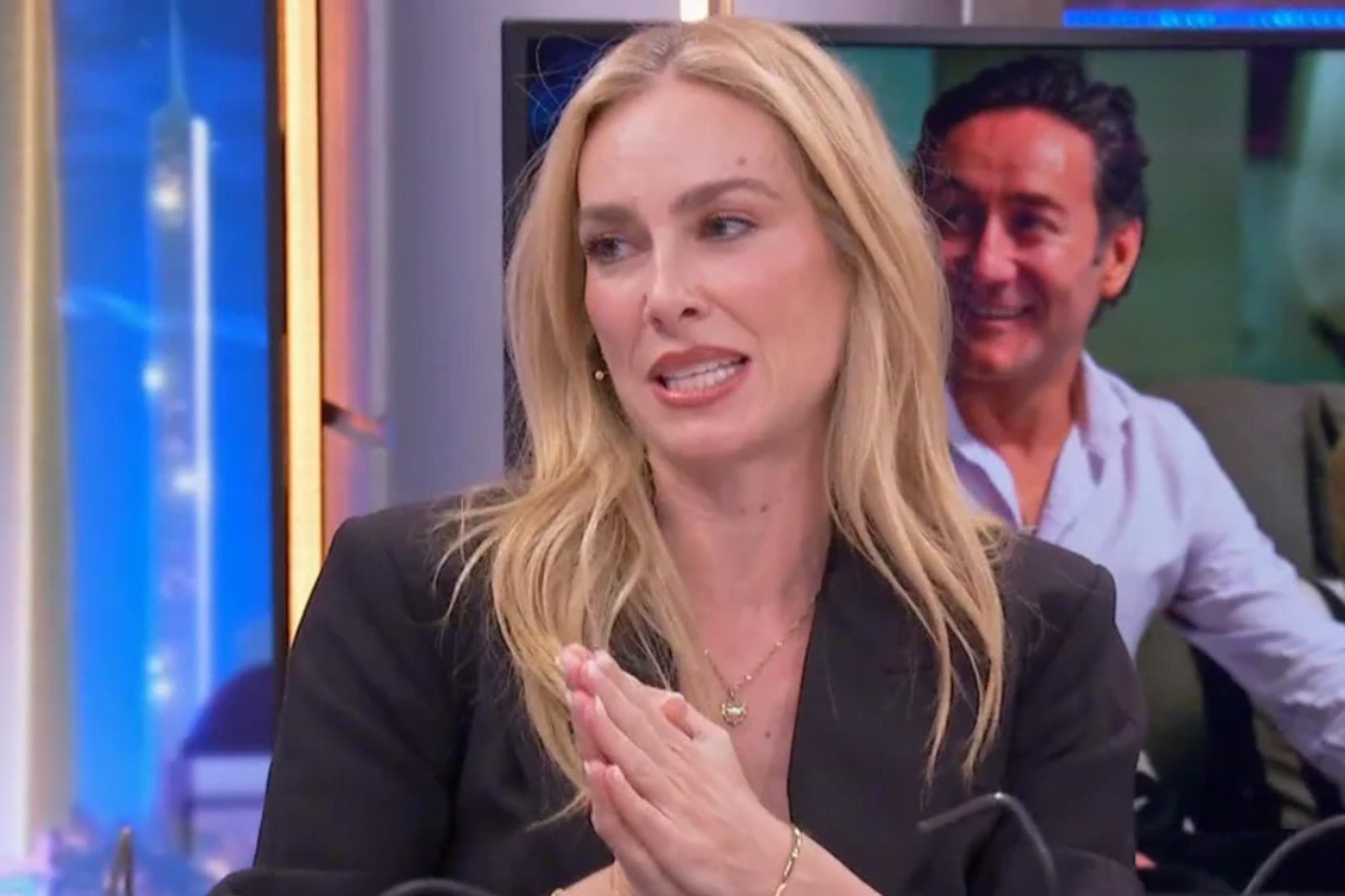 Kira Miró, este miércoles, durante su visita a 'El Hormiguero' junto a Salva Reina.