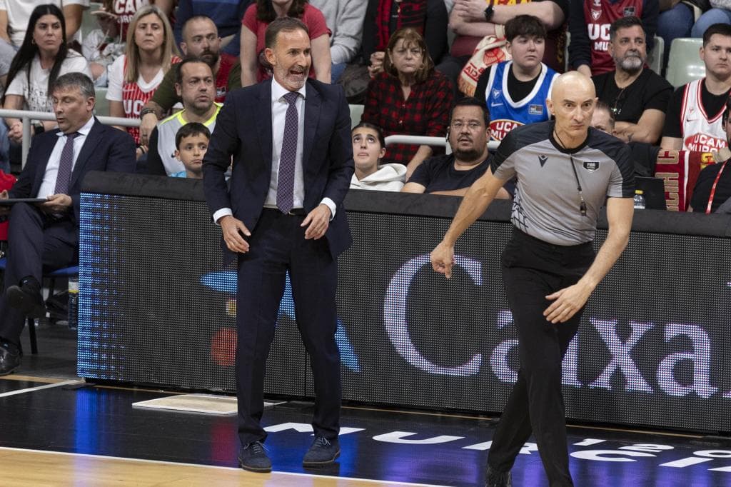 , Sito Alonso, durante el partido de vuelta de semifinal de la FIBA Europe Cup.