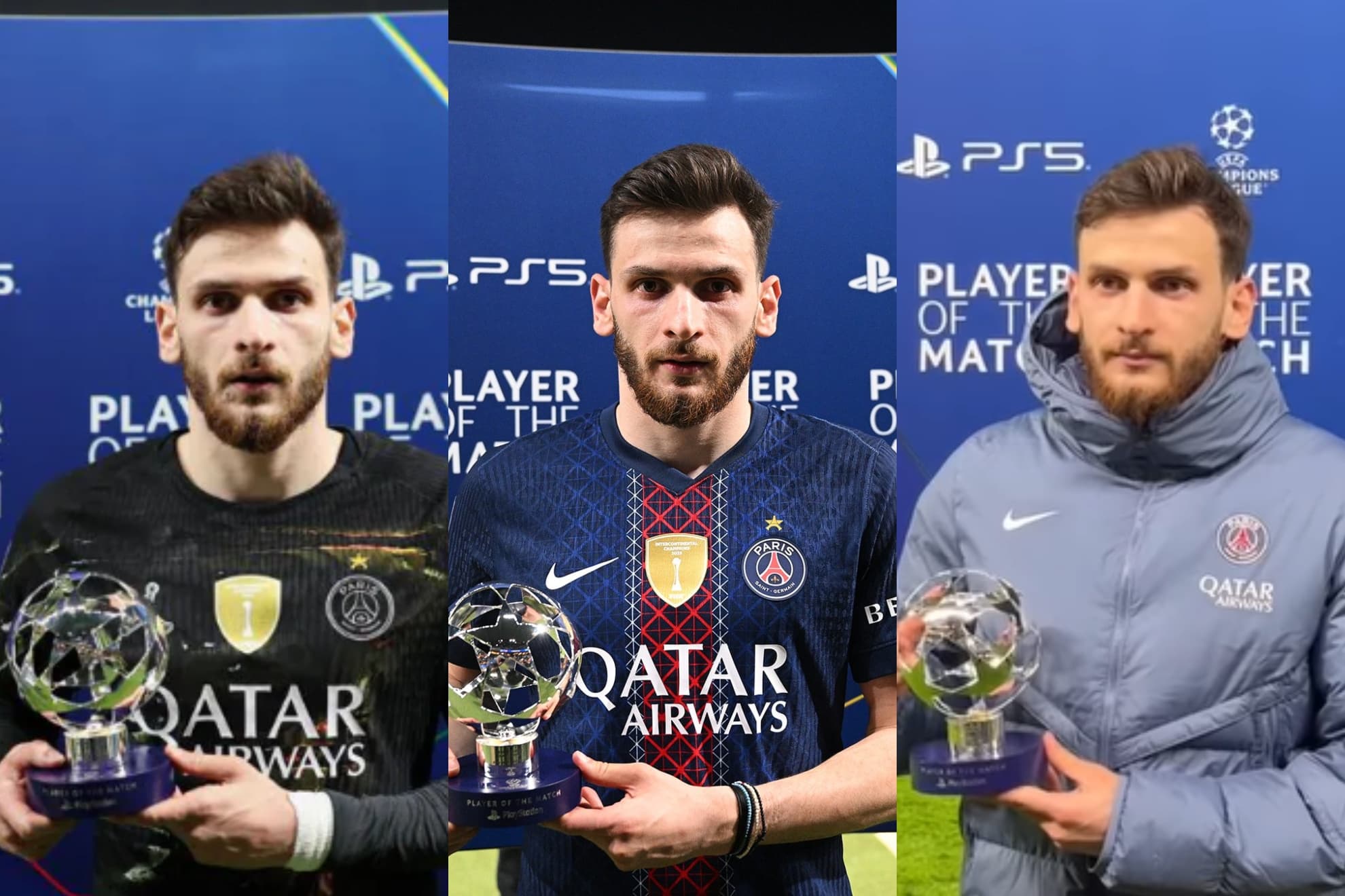 Kvicha Kvaratskhelia, con los 'MVP's' logrados ante Chelsea (2) y Liverpool.