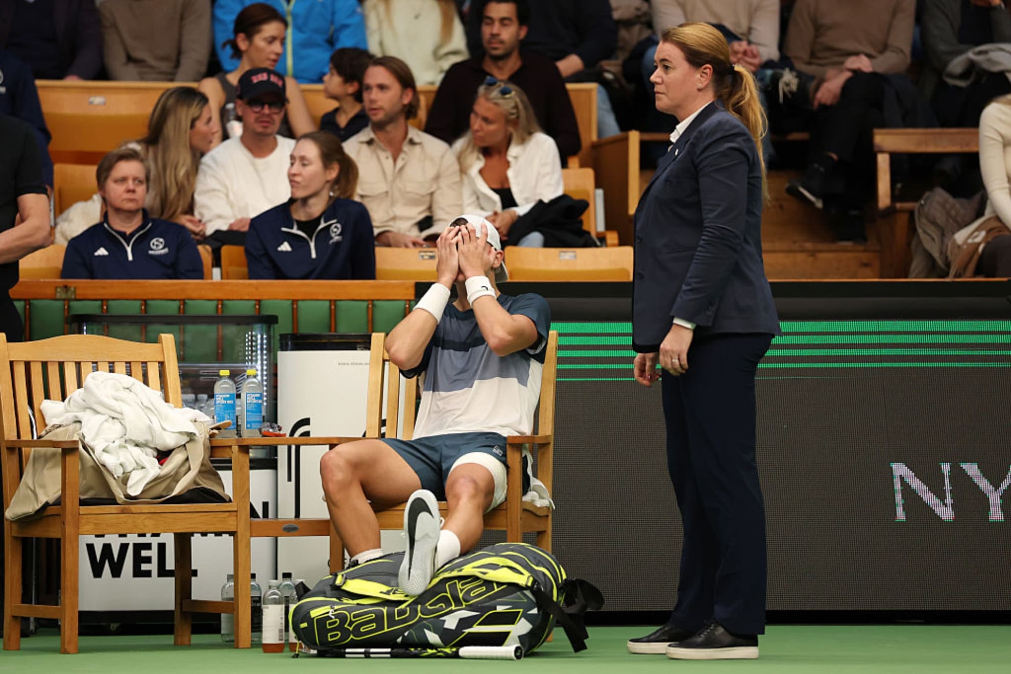 Rune, en el momento de la lesión.