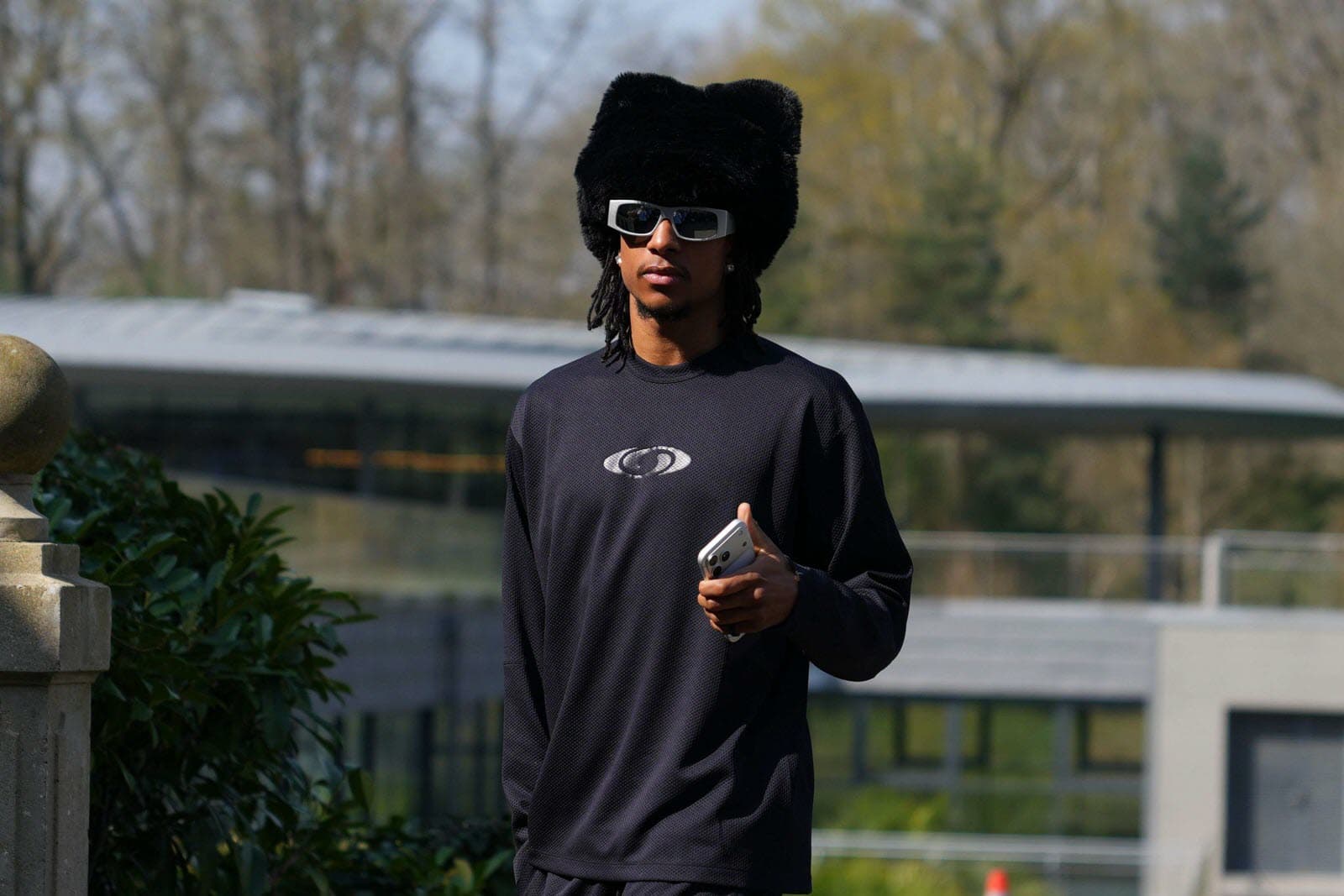 Michael Olise en su llegada a Clairefontaine