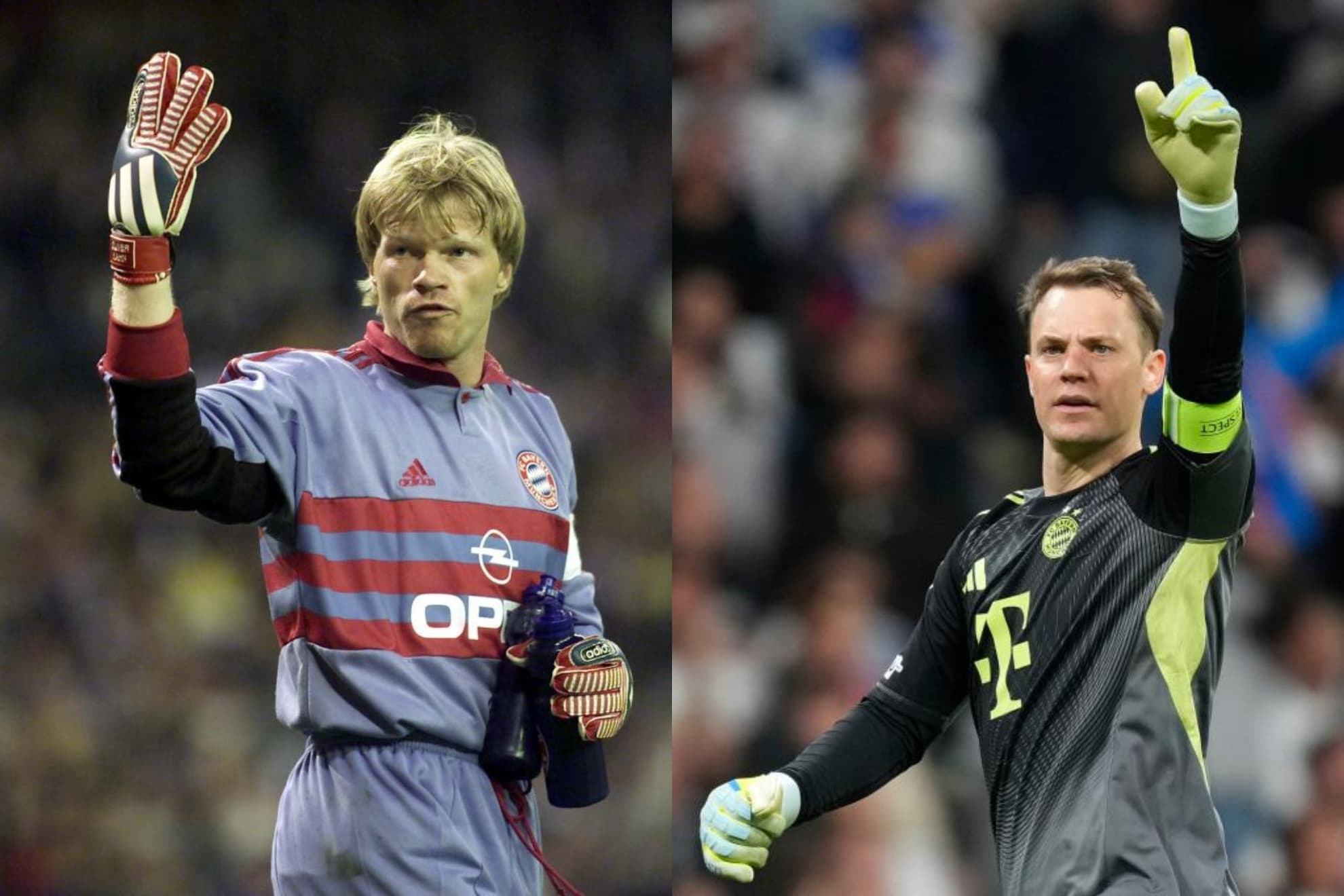Oliver Kahn y Manuel Neuer.