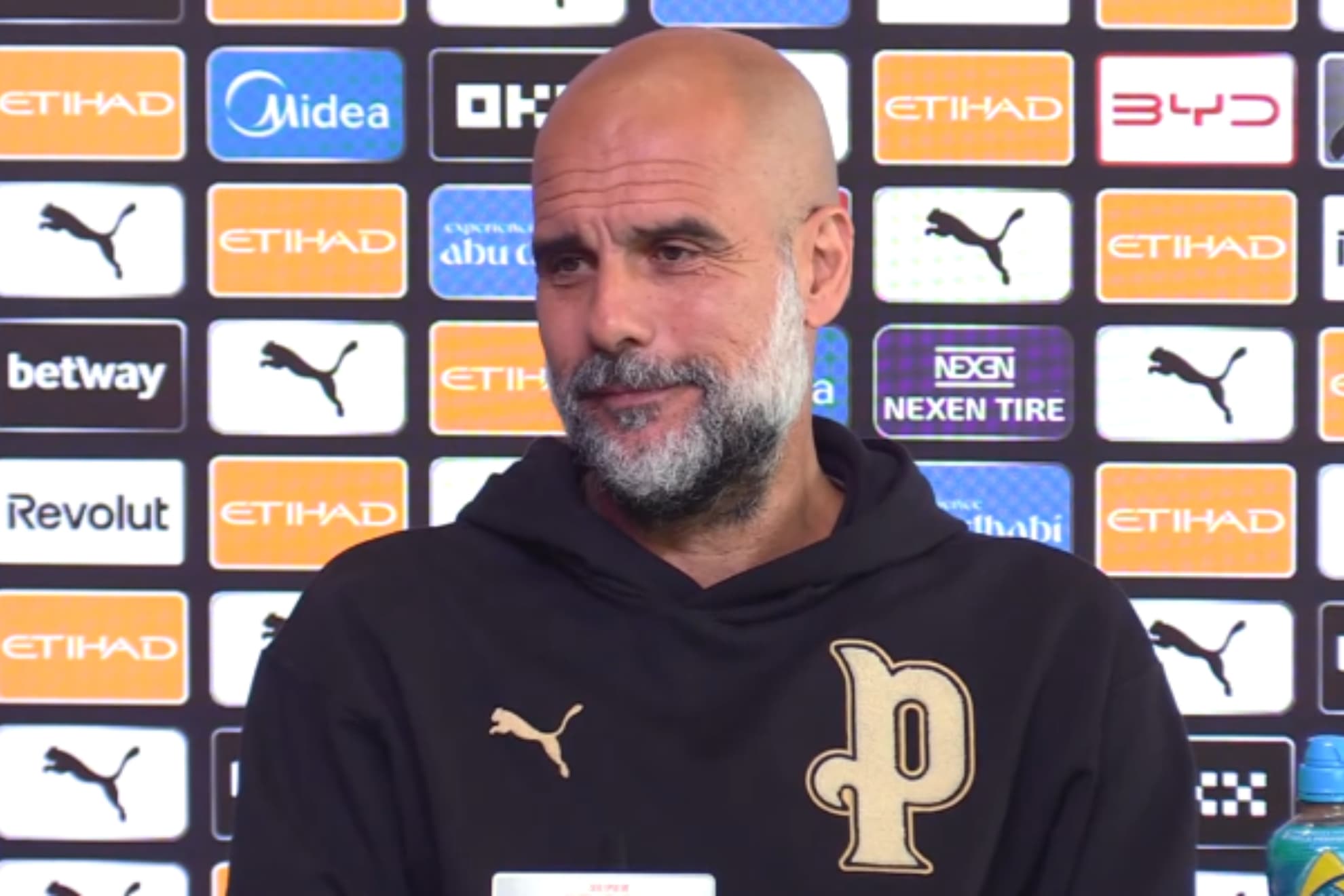 Pep Guardiola en rueda de prensa