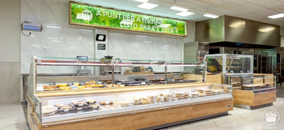 La sección de listos para comer en Mercadona.