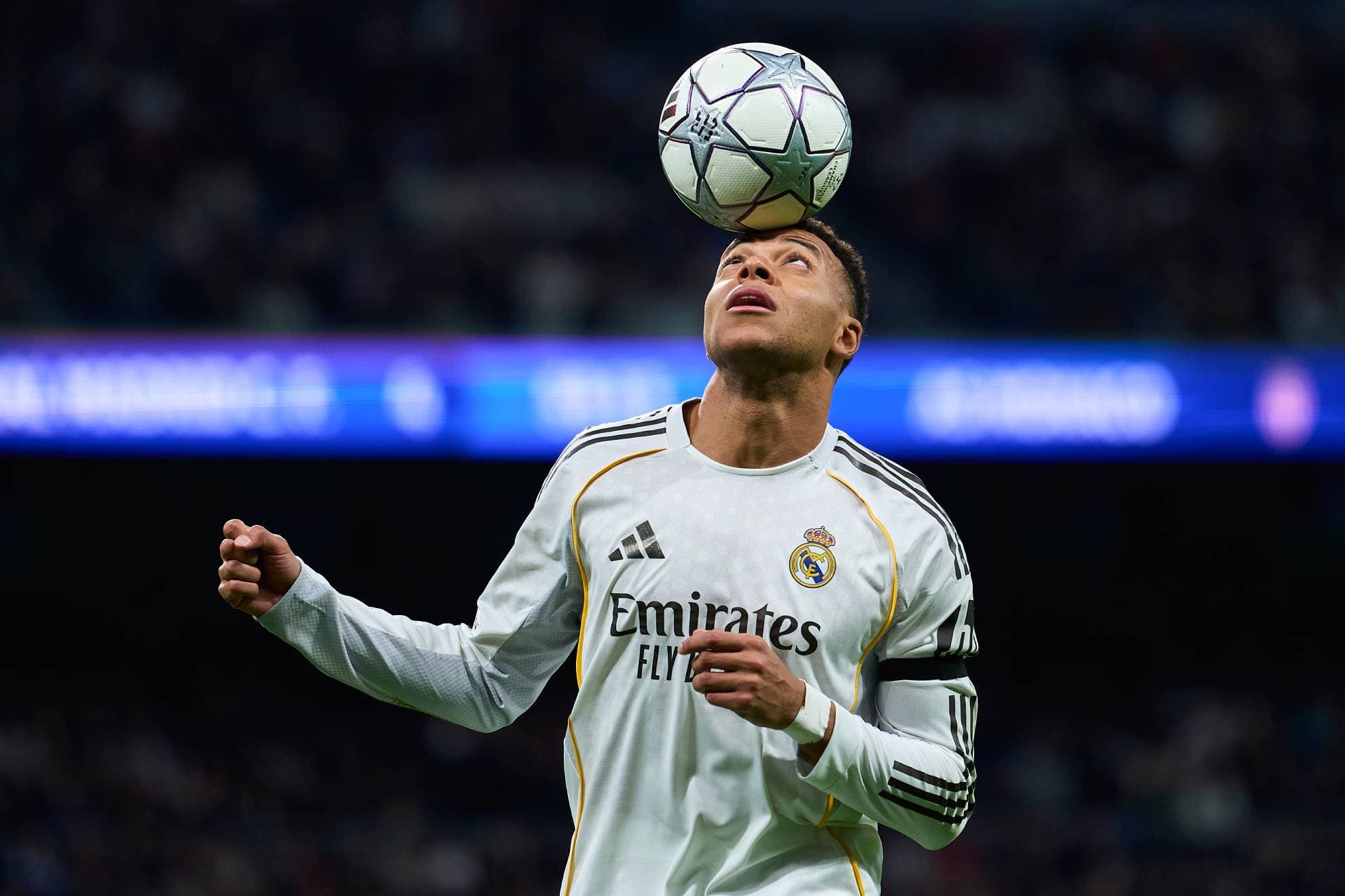 Mbappé antes del partido de Champions frente al Bayern.