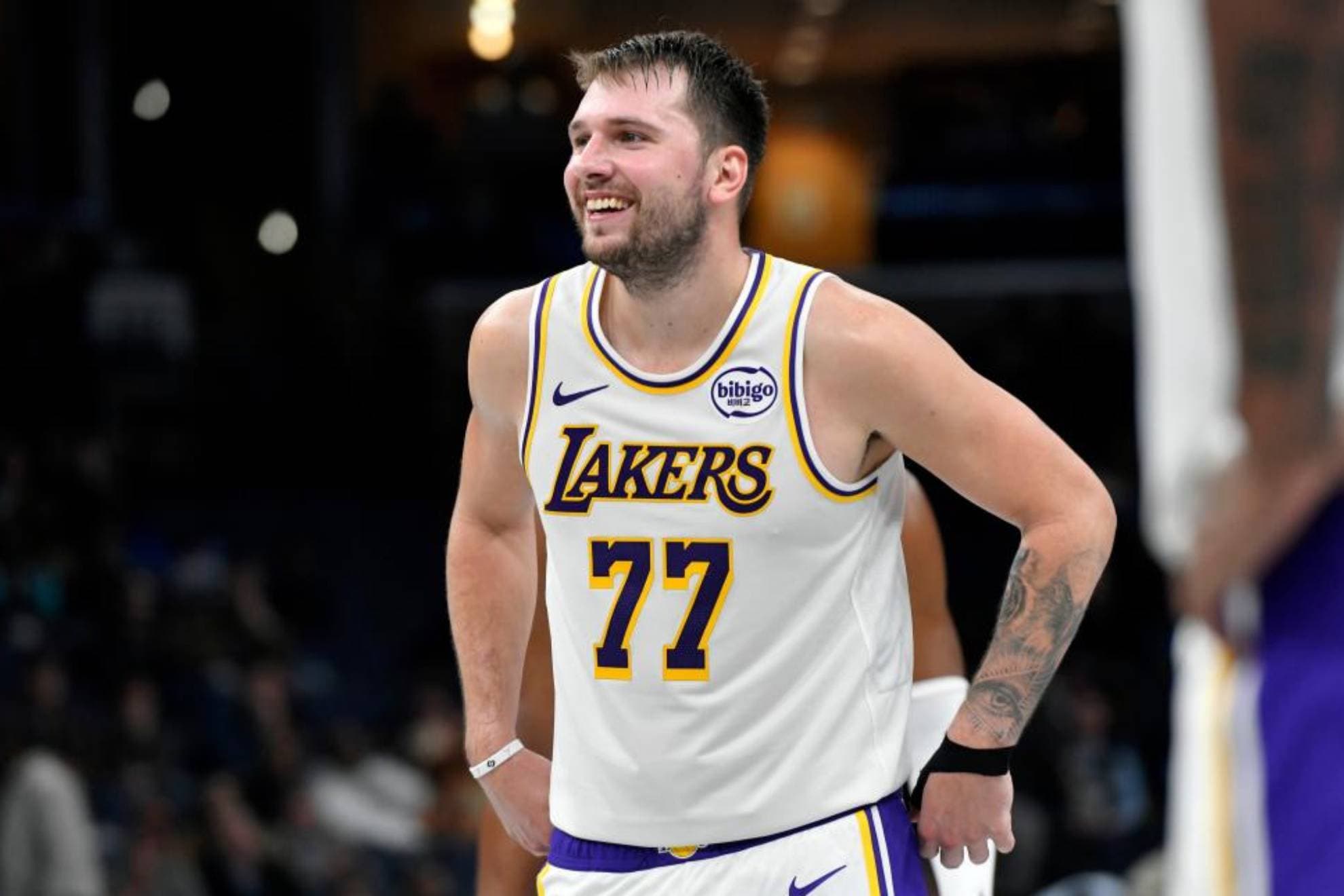 Luka Doncic, durante un partido de esta temporada en Los Ángeles.