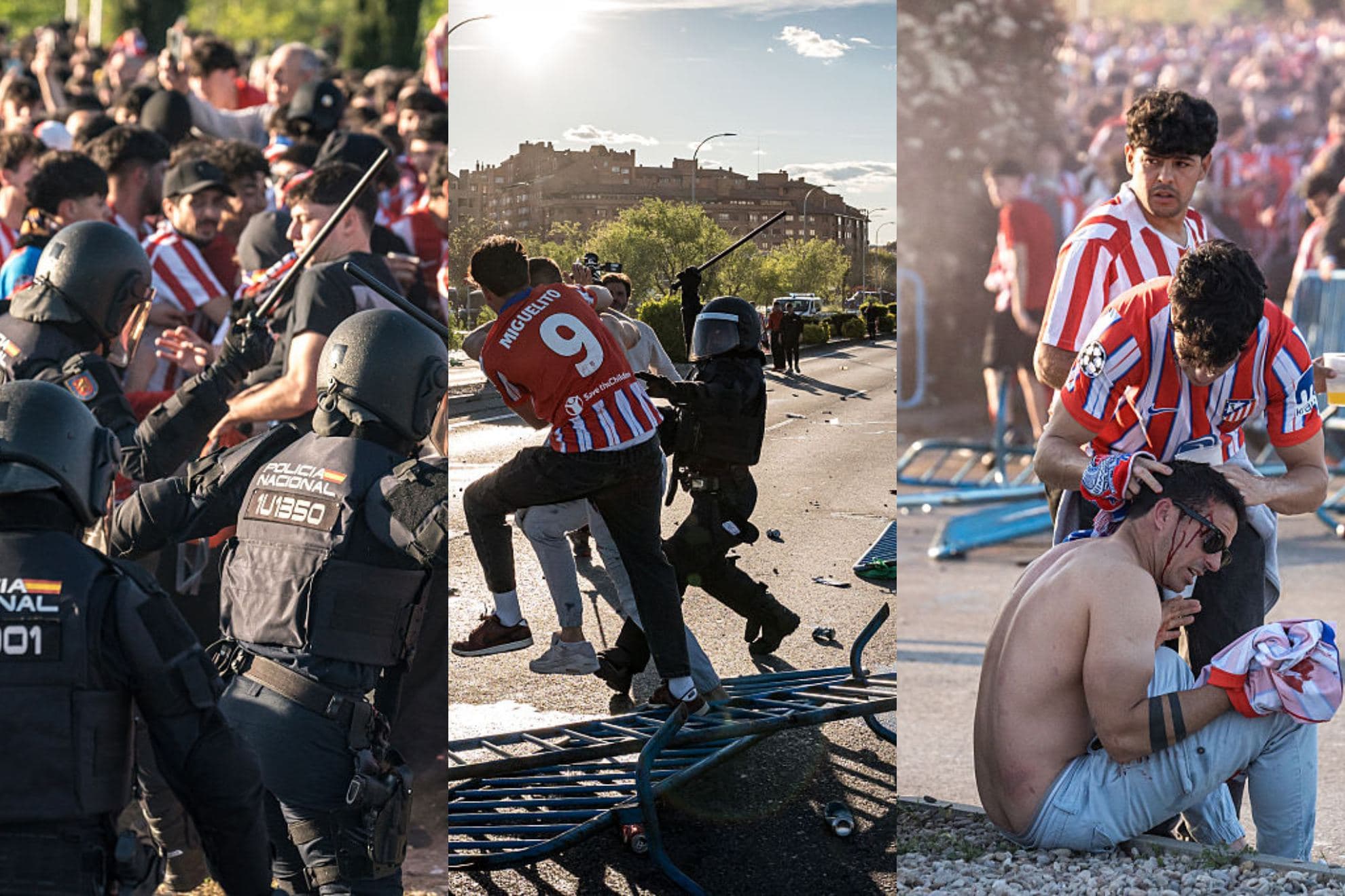 Incidentes en la previa.