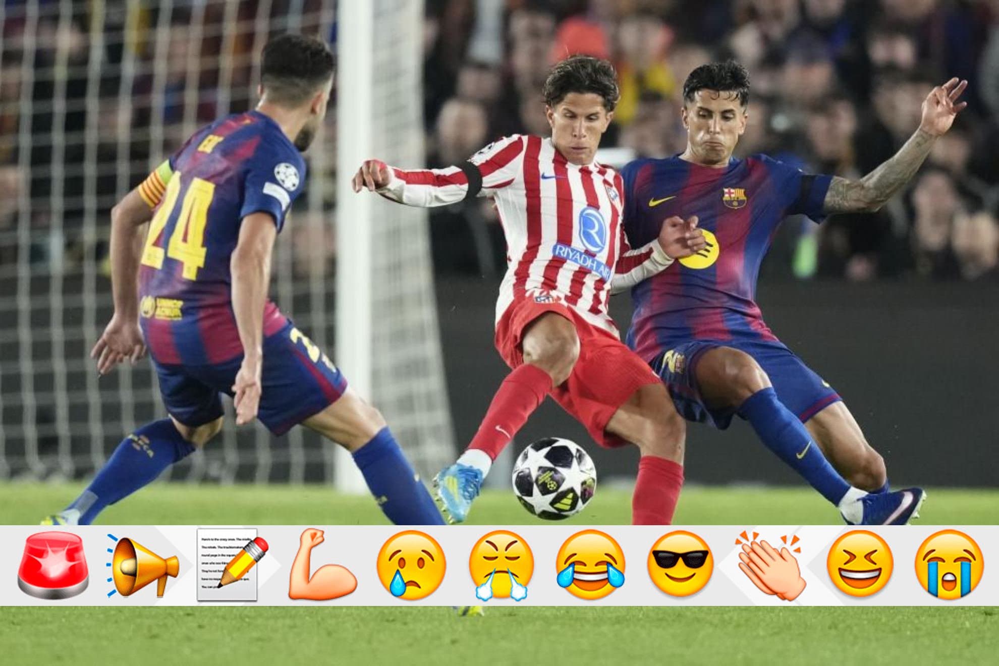 Imagen del Atlético-Barcelona.