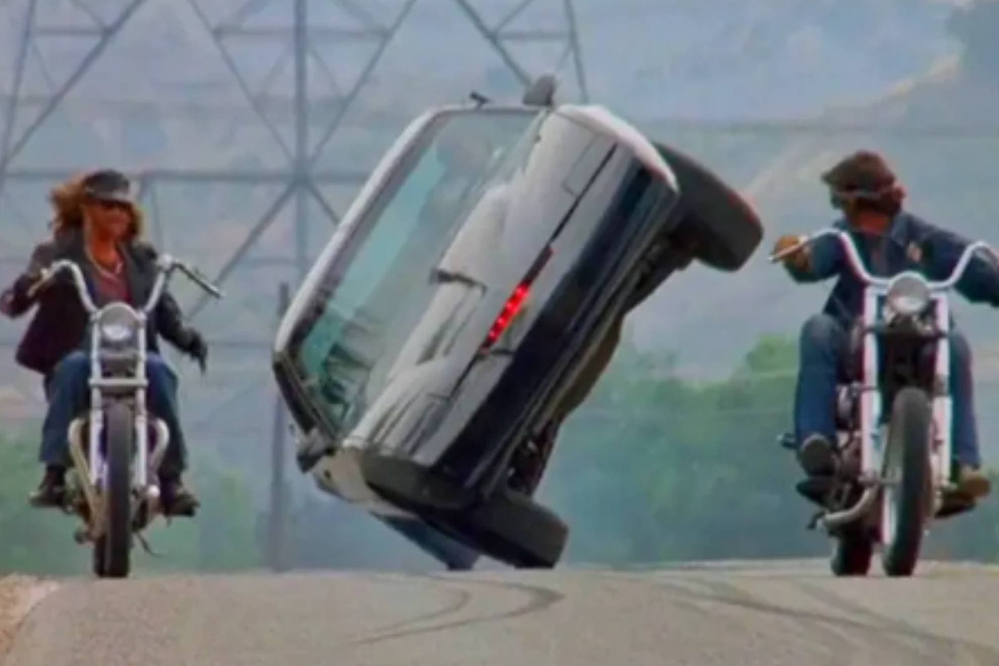 El coche era capaz de hacer todo tipo de acrobacias por sí solo.