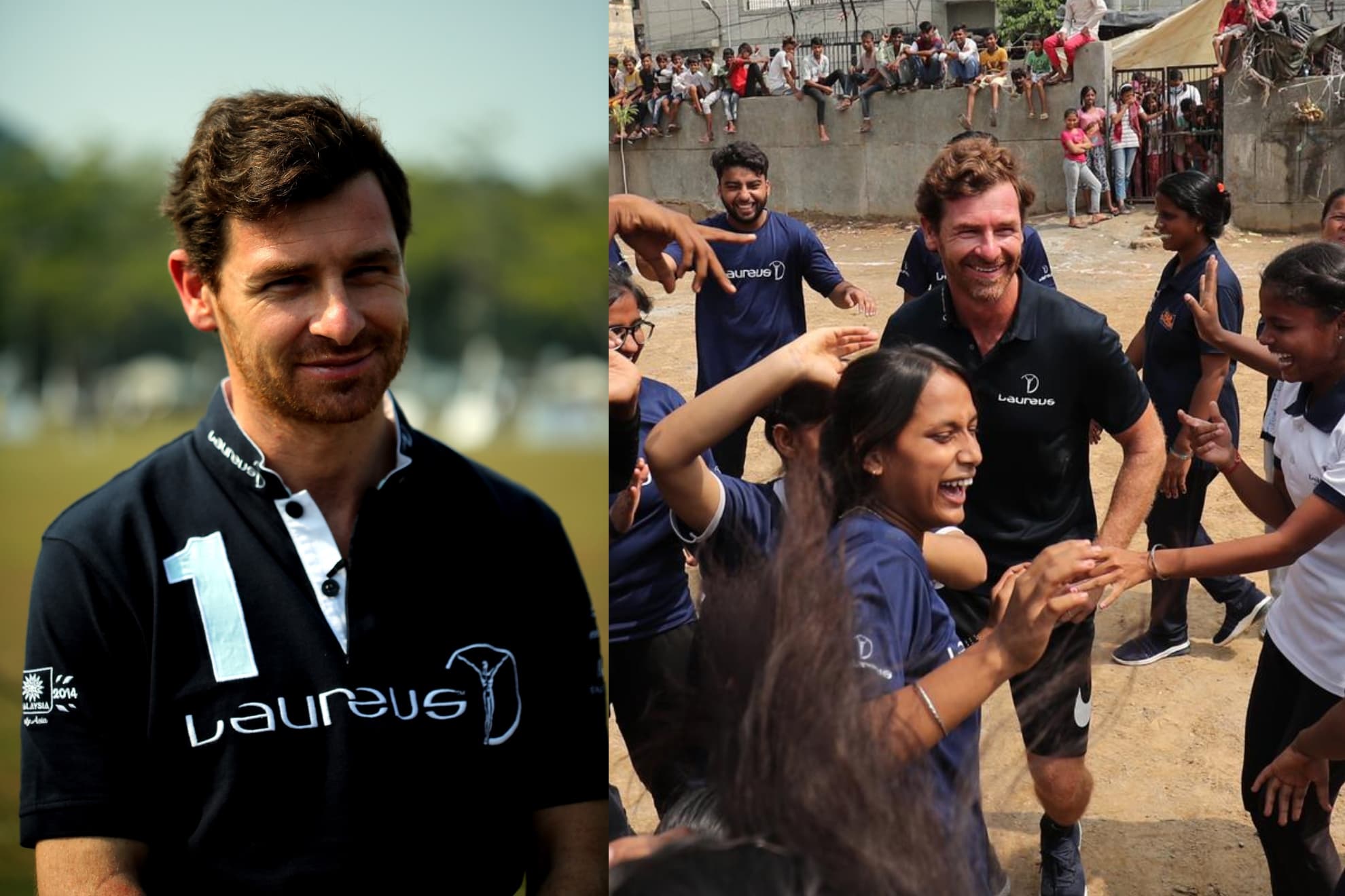 André Villas-Boas, durante uno de sus muchos proyectos con la Fundación Laureus.