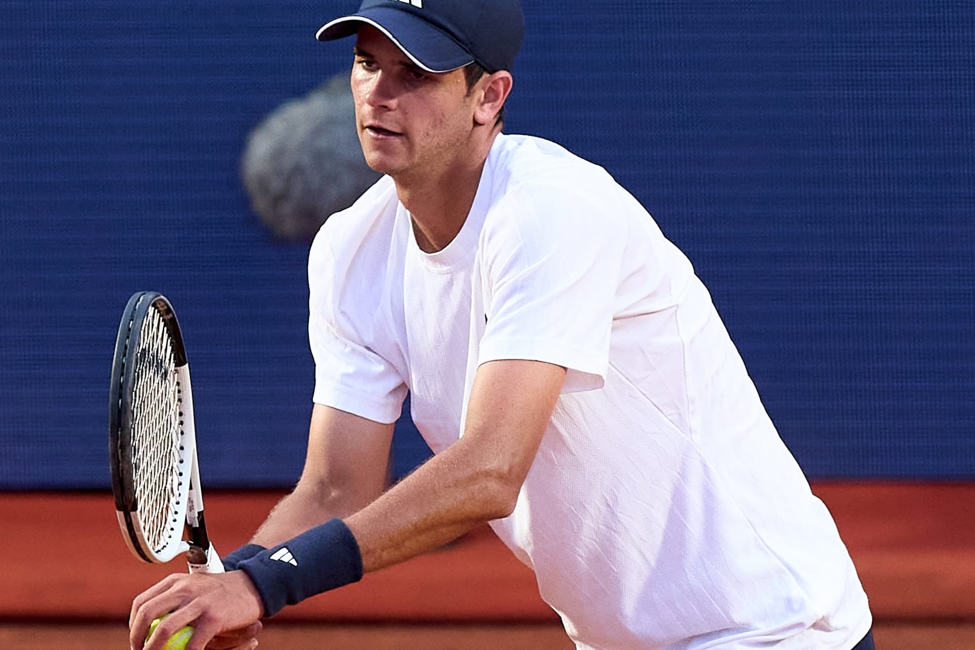 Jódar, en el momento del saque.