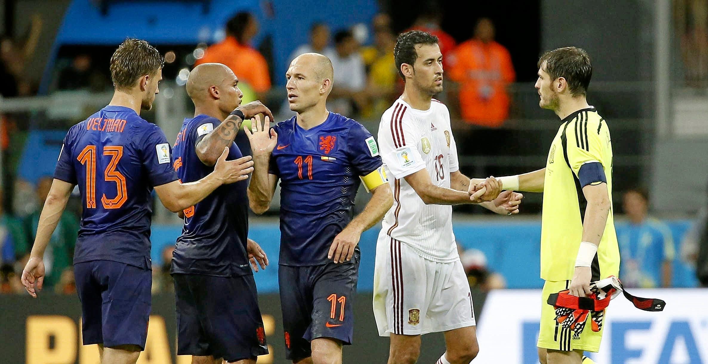 El 5-1 de Holanda a España en la fase de grupos 2014