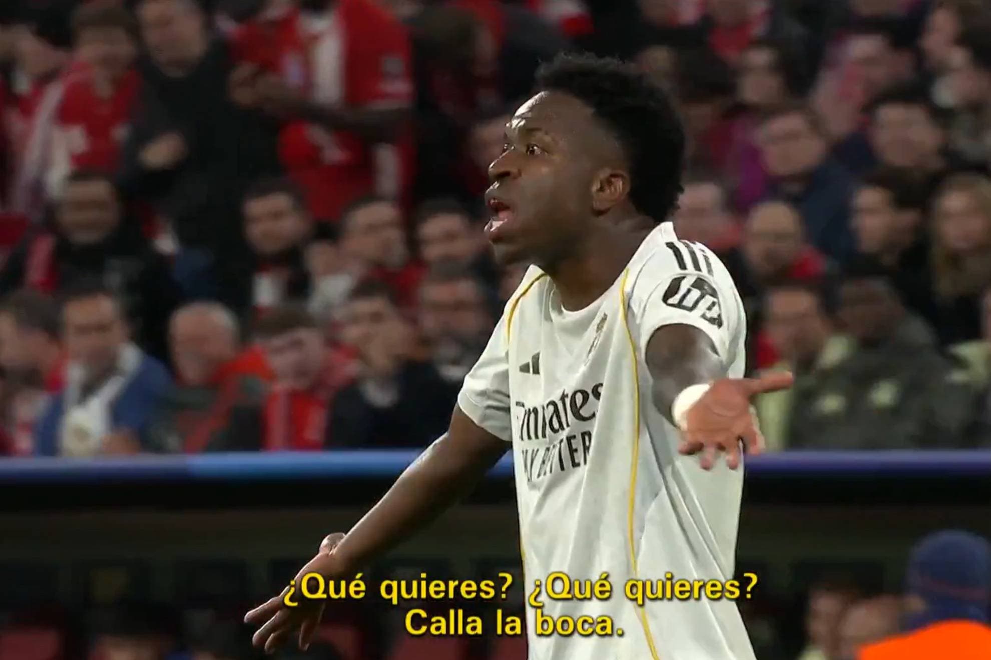 Vinicius, en el partido.