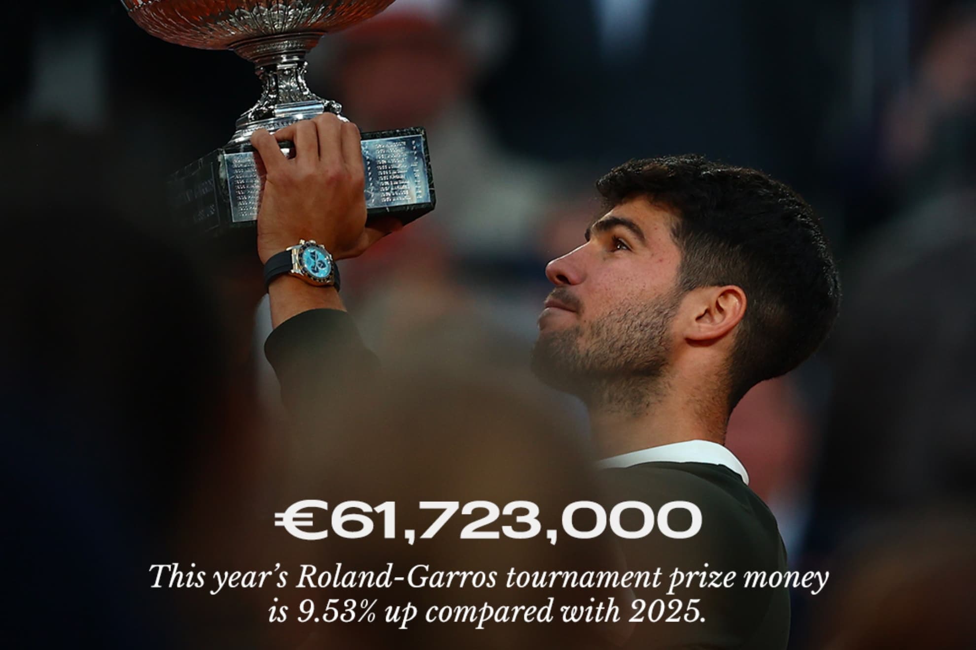 Alcaraz, con la Copa de los Mosqueteros.