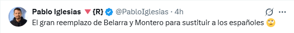 Pablo Iglesias ironiza con la histórica alineación del Real Madrid después de no poner ningún español